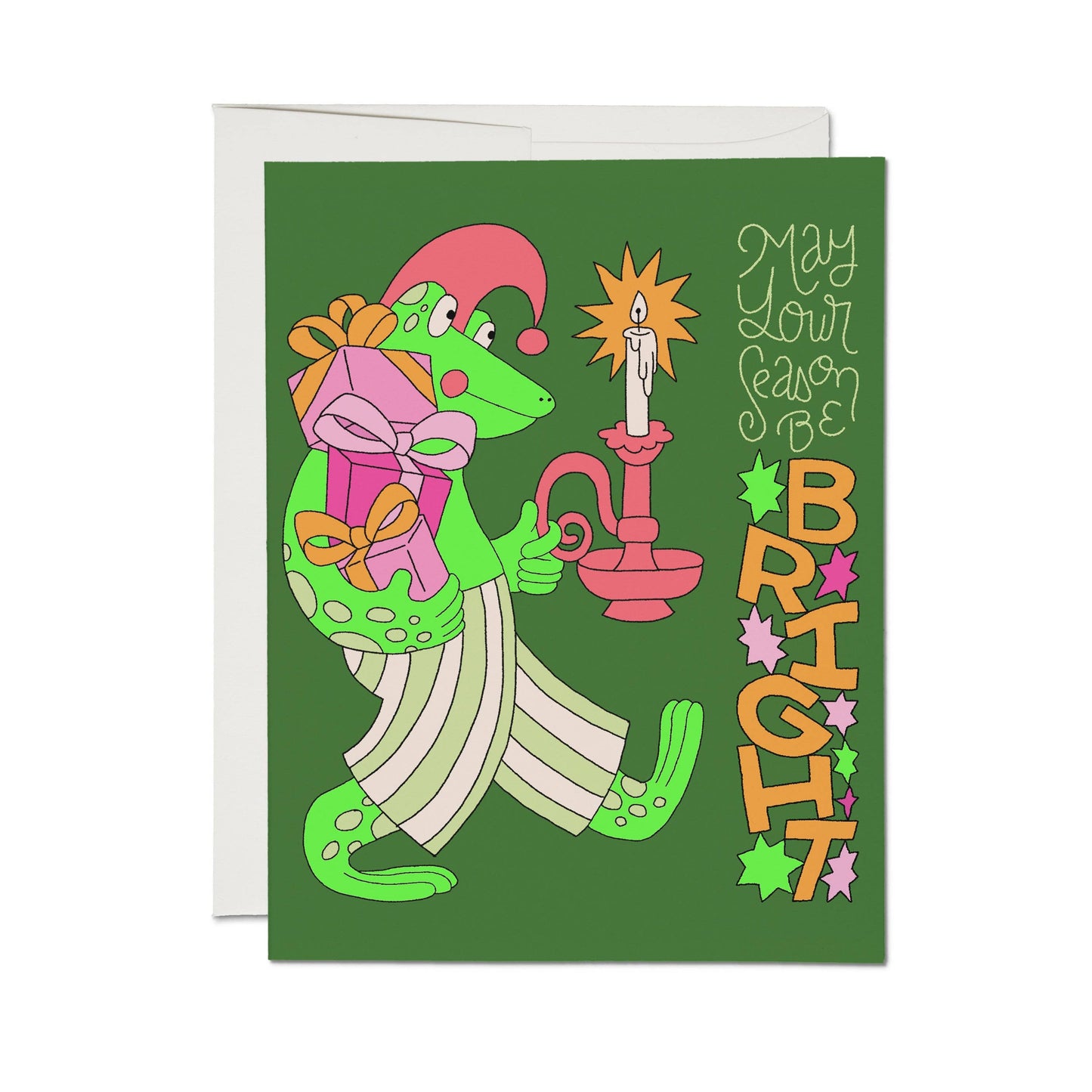 Frog Christmas greeting card: Boxed Set of 8