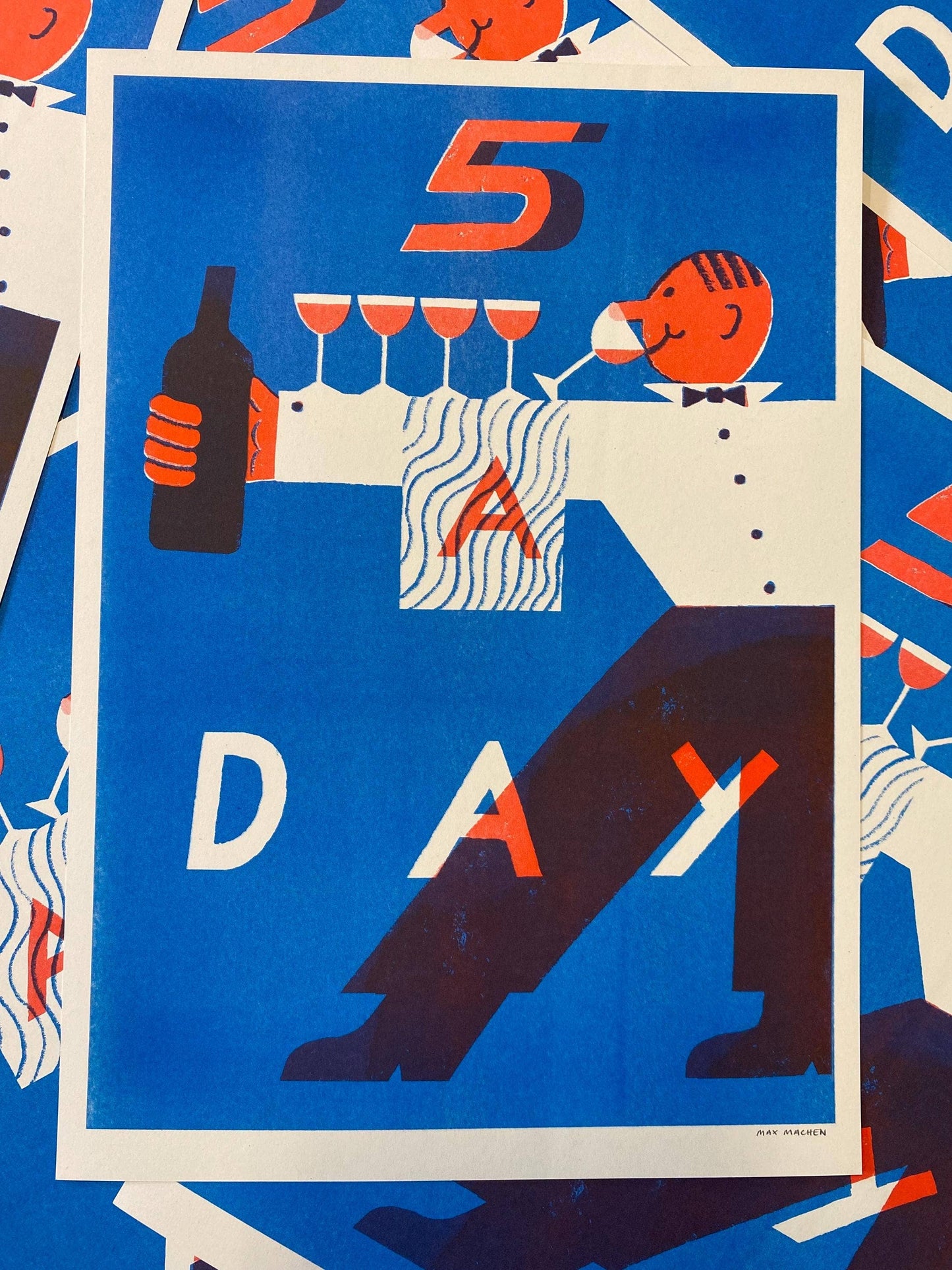 5 a Day riso print (A3)