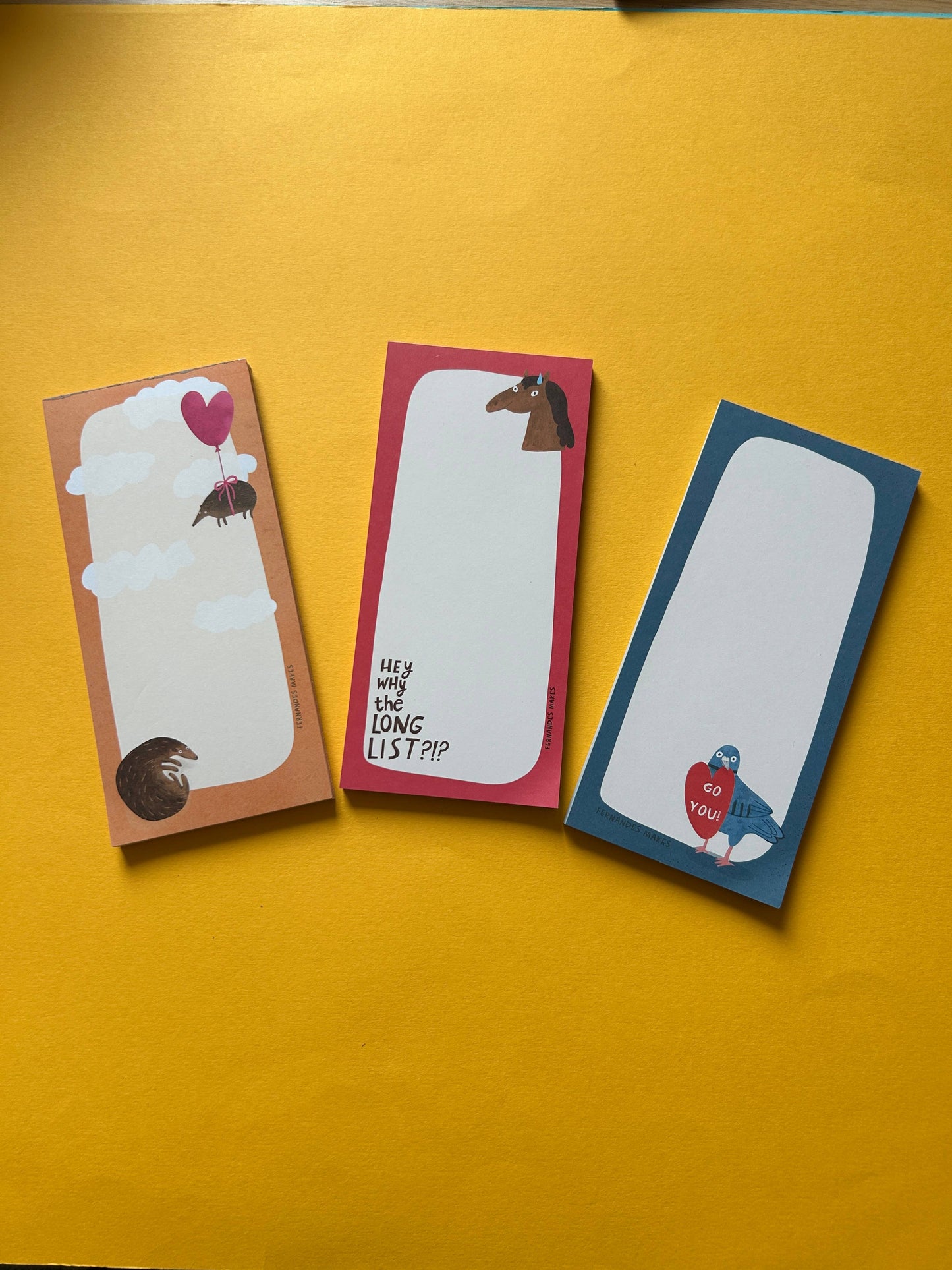 Go You! / Pigeon - DL size / Notepad / Pad