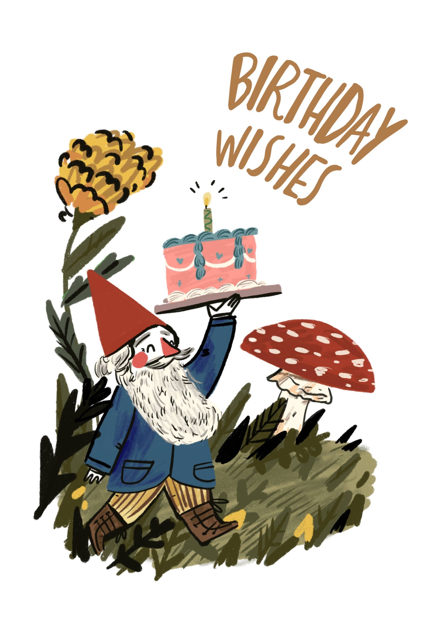 Gnome birthday card
