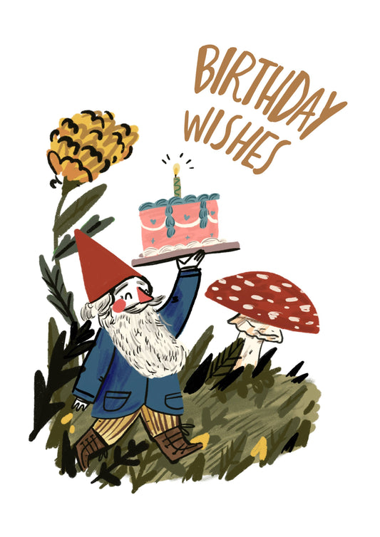 Gnome birthday card
