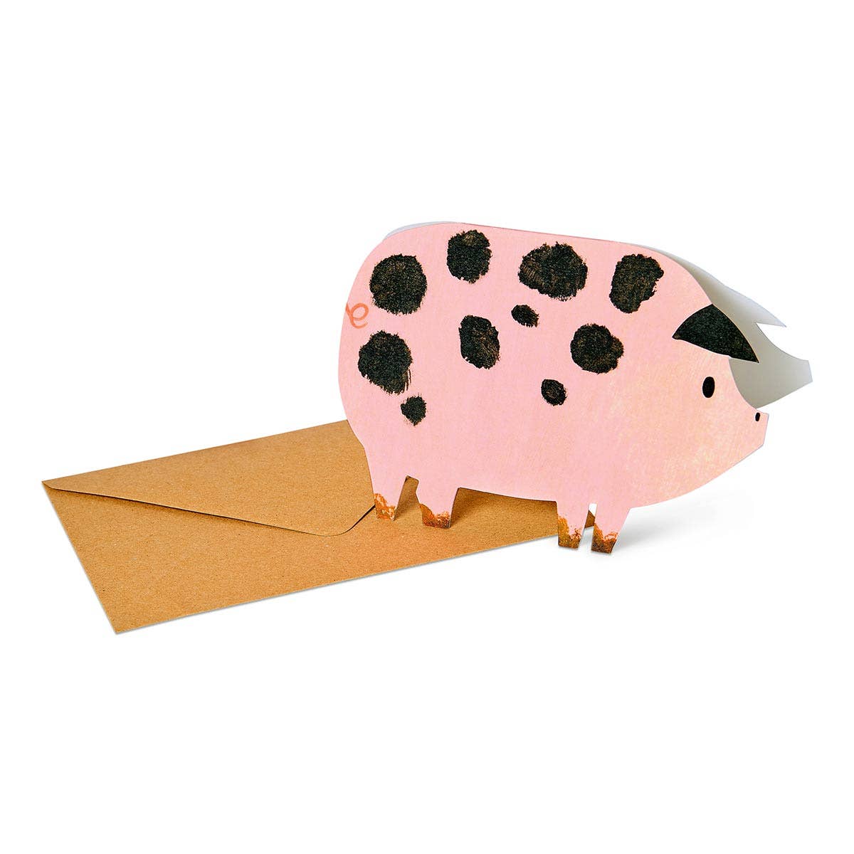 Spotty Pig Birthday Card | Foodie Gift | Farm Animal Card
