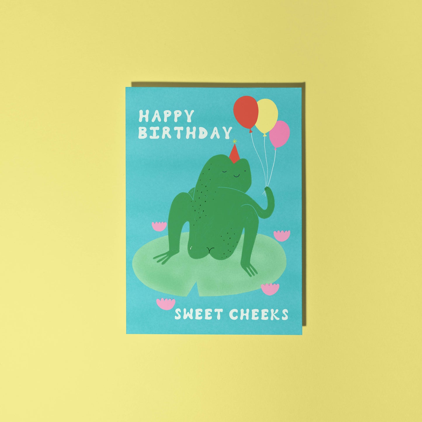 Sweet Cheeks Frog Birthday Card | Cheeky Frog Card