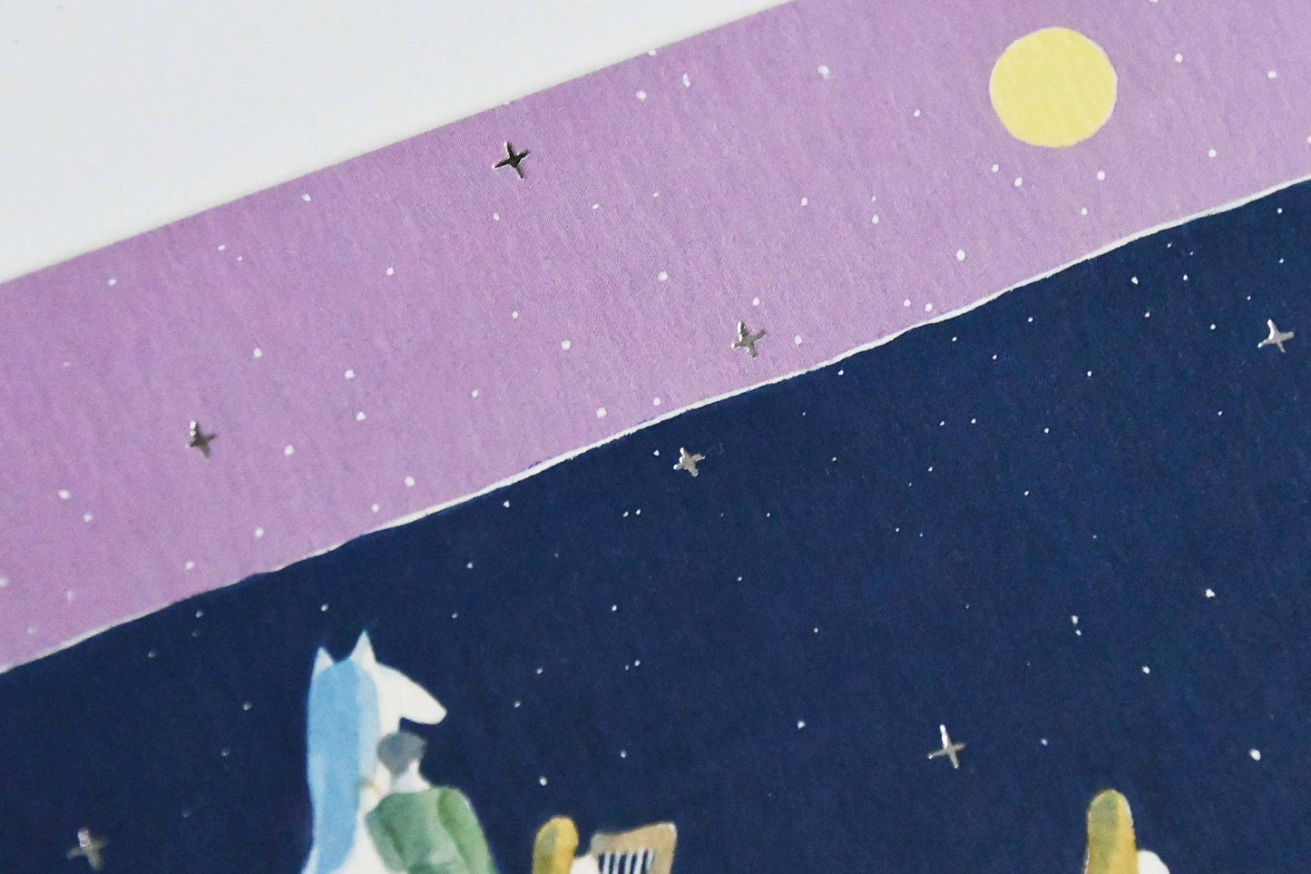 Yuka Hiragi Japanese illustrator Emboss Postcard - The sound of starling
