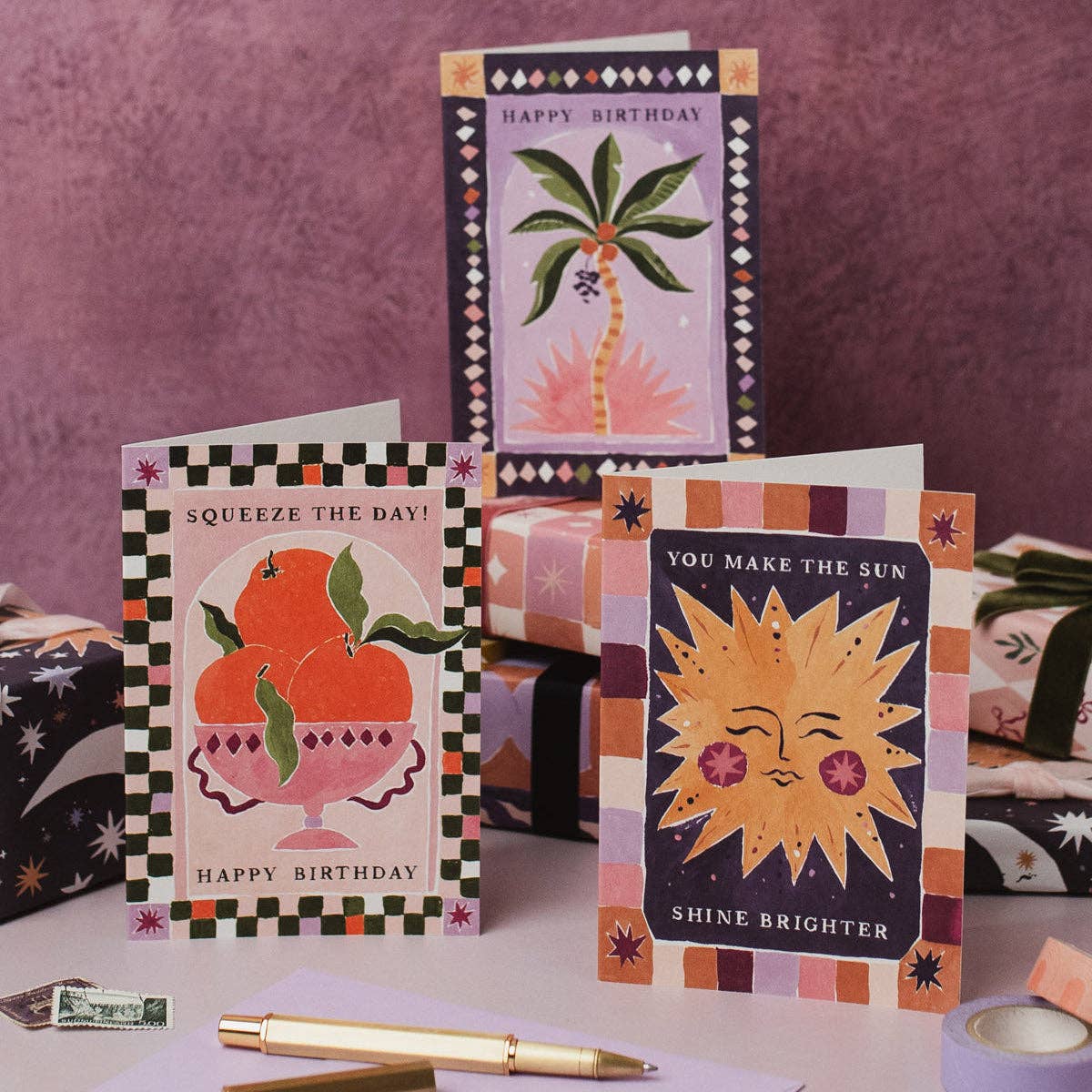 Squeeze The Day Oranges Card | Pun Birthday Cards