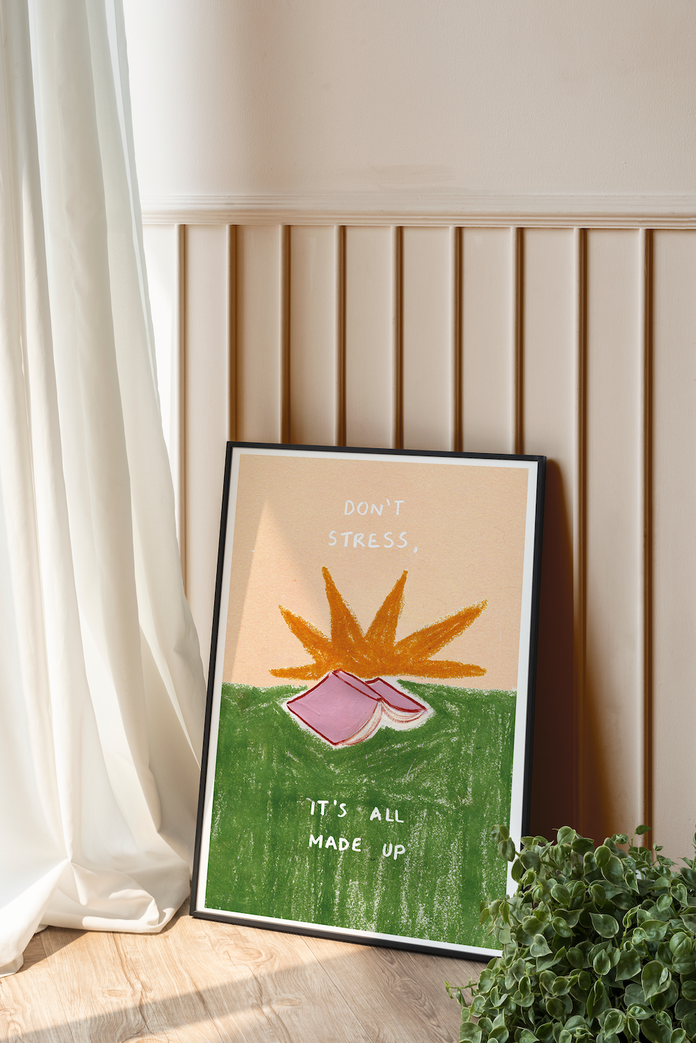 Don't Stress Art Print: A3