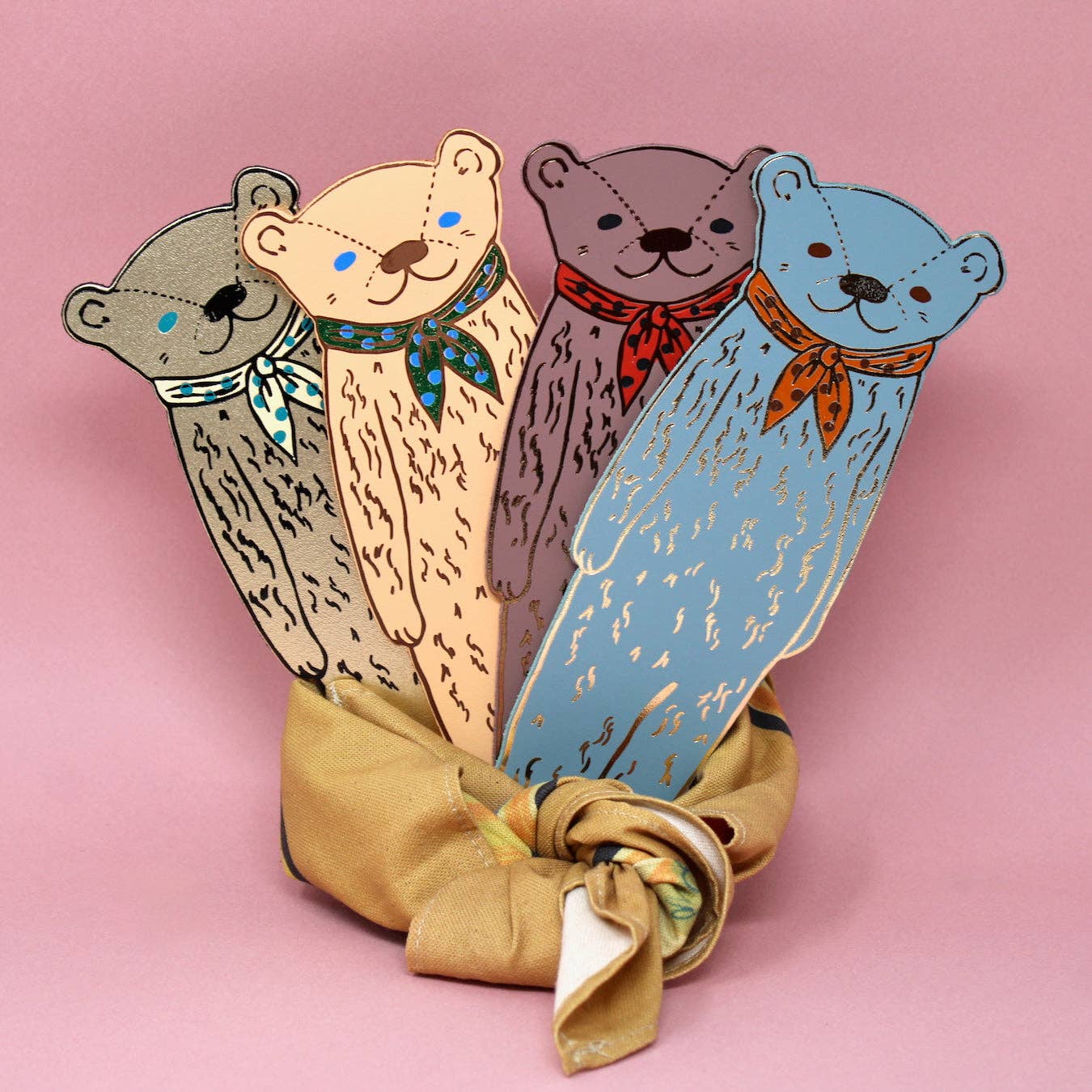 Bear Bookmark: Heritage Blue