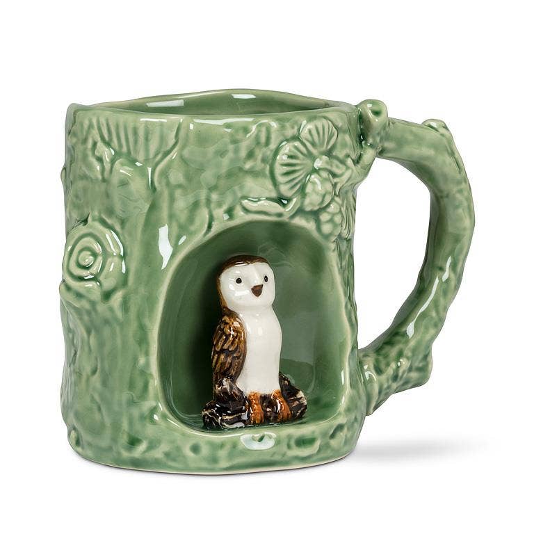 Tree Look Mug with Barn Owl (12oz)