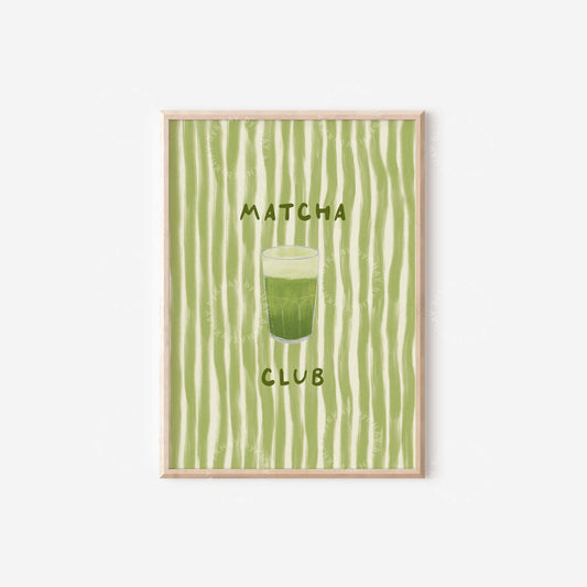 Matcha Club Print:A4 - 8.3 x 11.7"