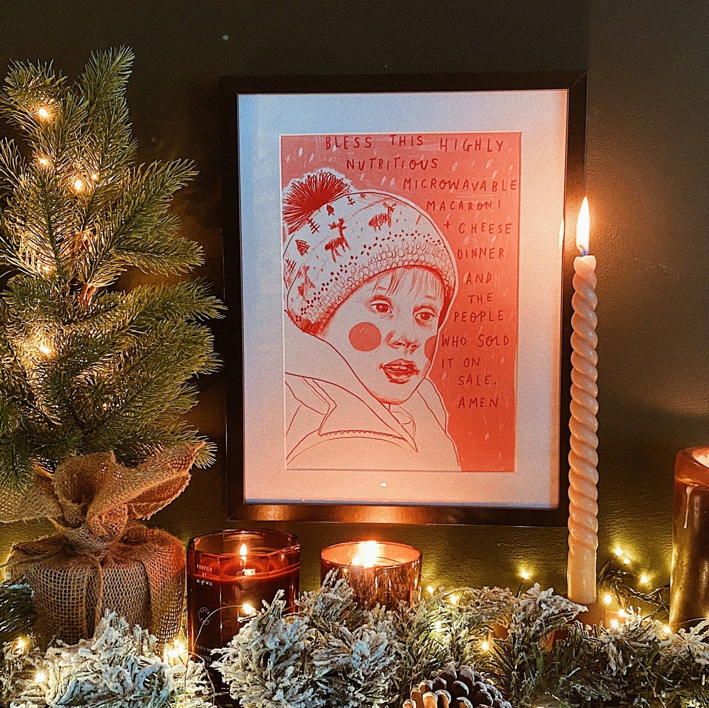 Home Alone A4 Art Print