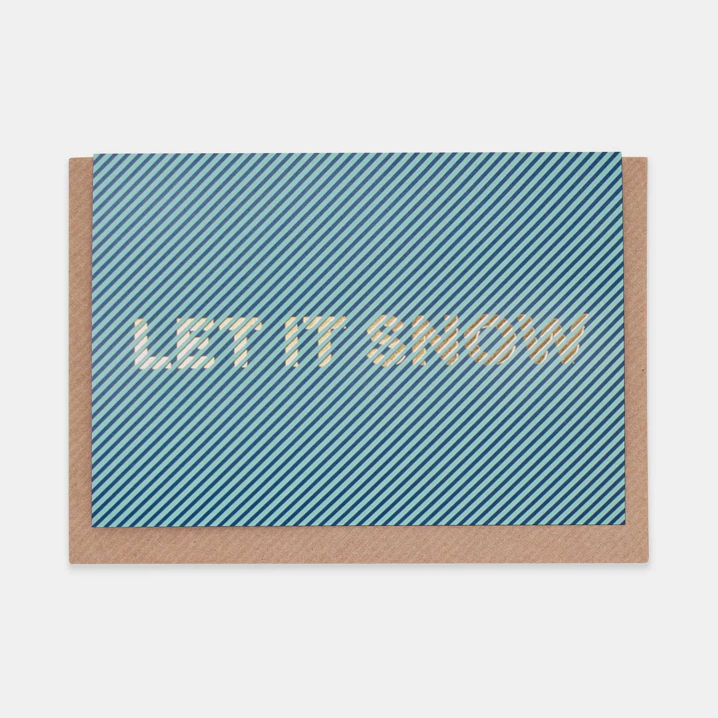 Let it Snow Christmas Card (in cellophane)