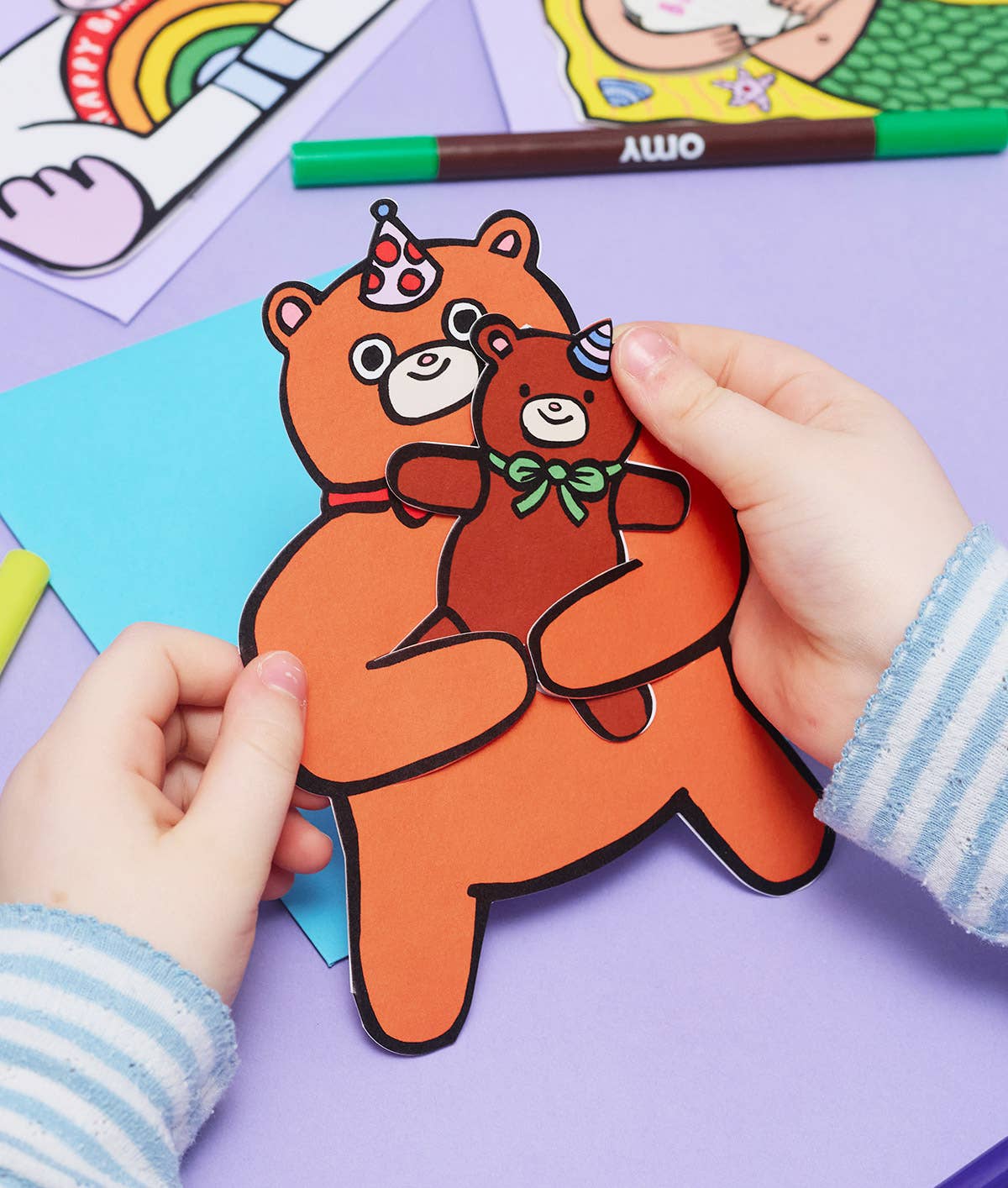 Bear With Mini Card Kid's Greeting Card