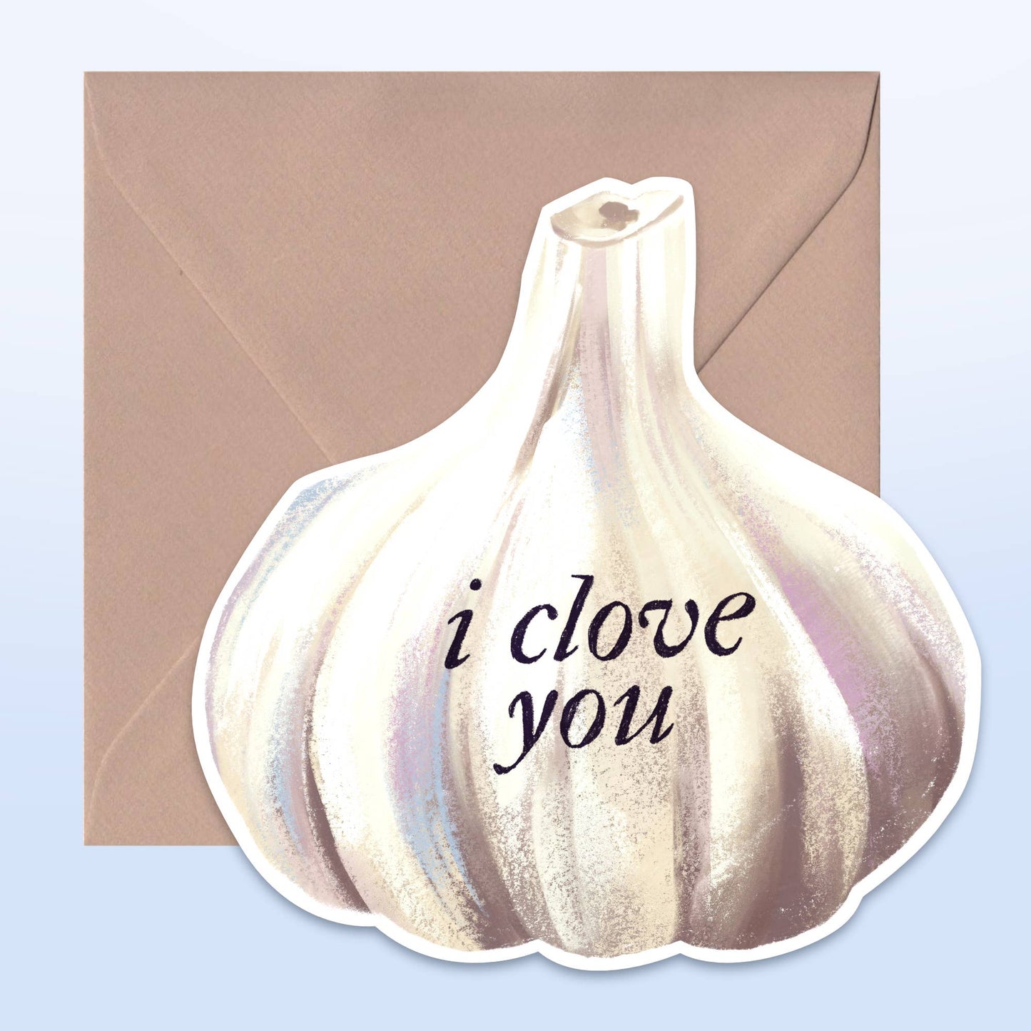 I Clove You | Illustrated Diecut Card