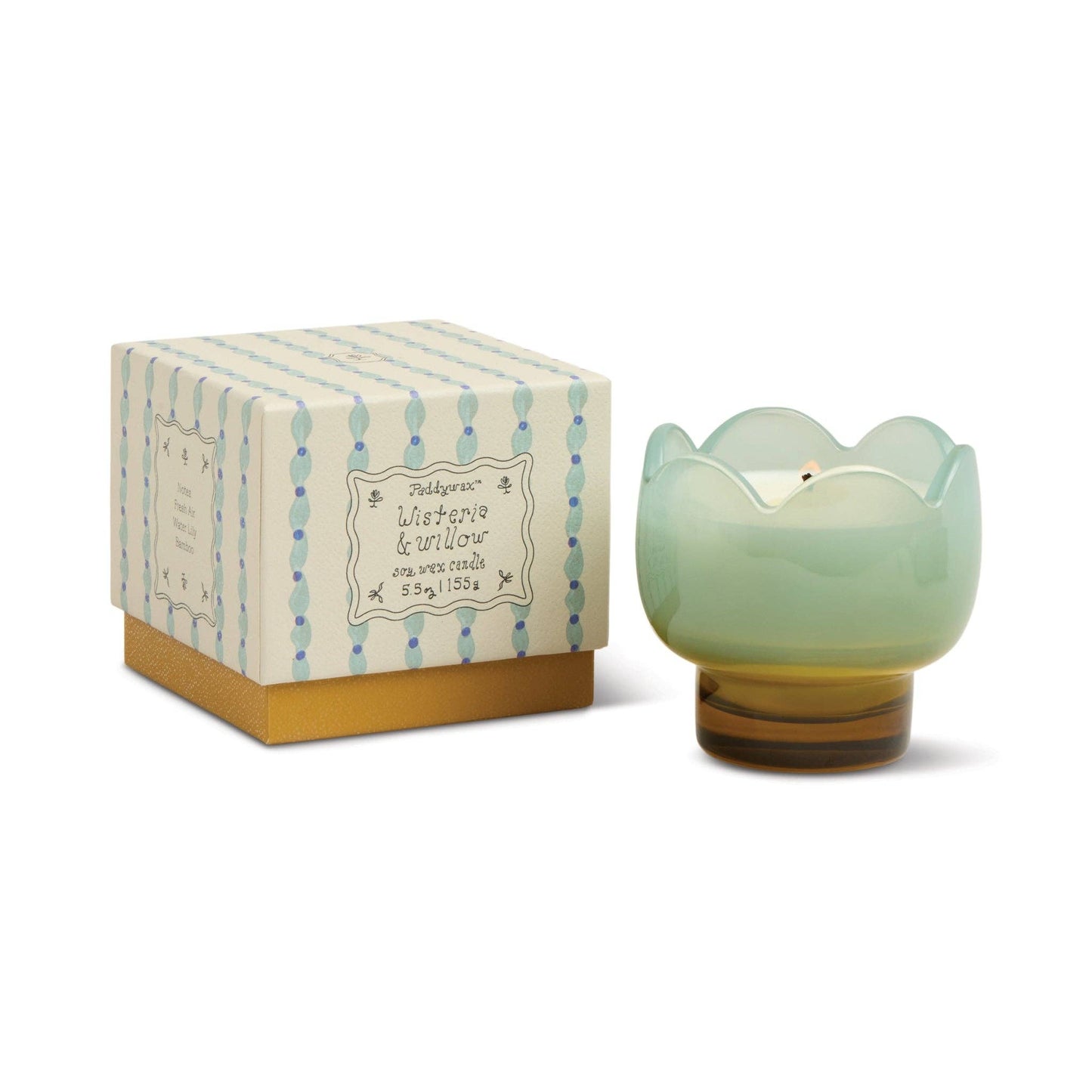 Paddywax Tulip Glass Candle - Wisteria & Willow