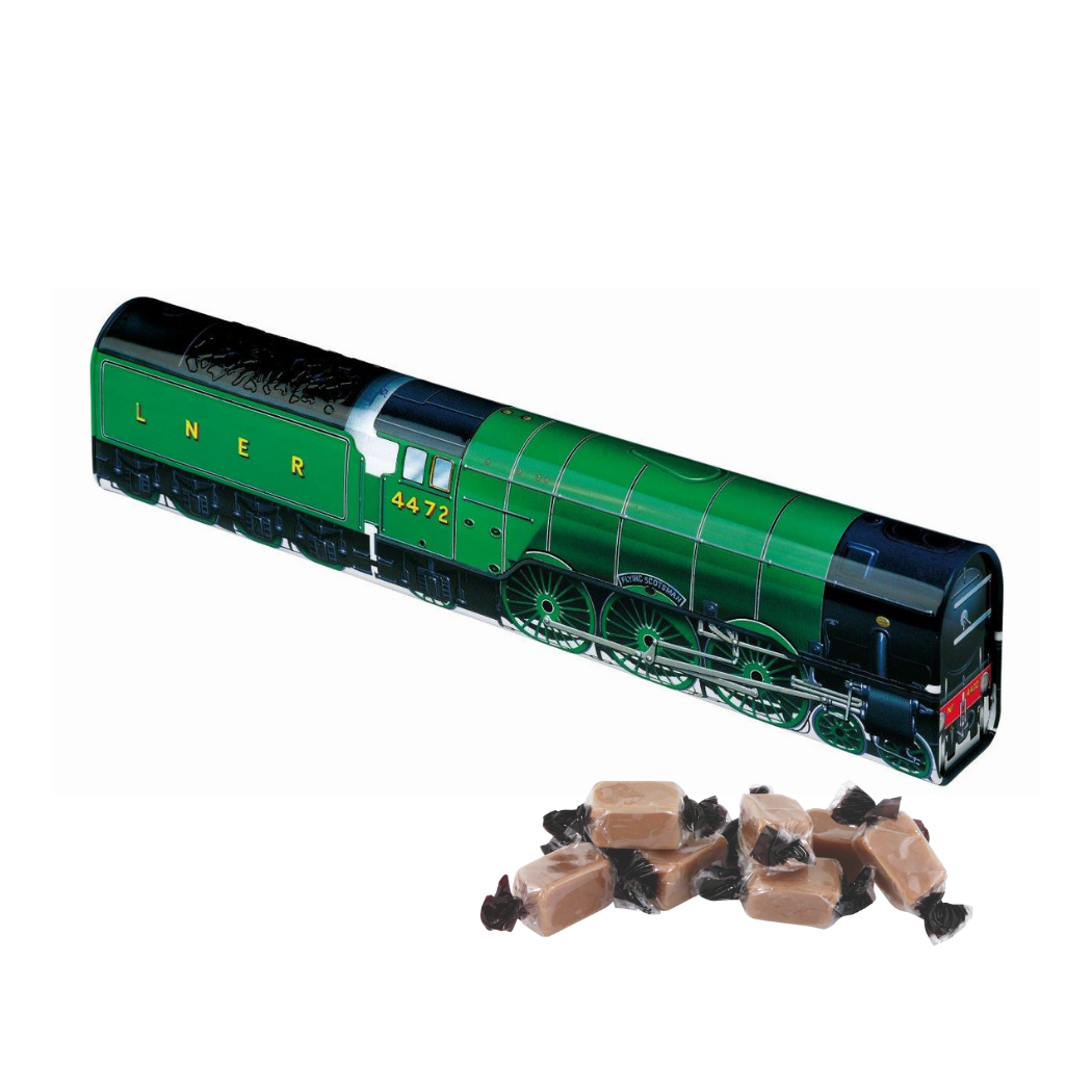 Flying Scotsman Train Tin With Fudge