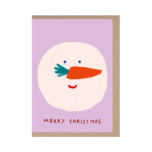 Snowman Christmas Card - Foiled