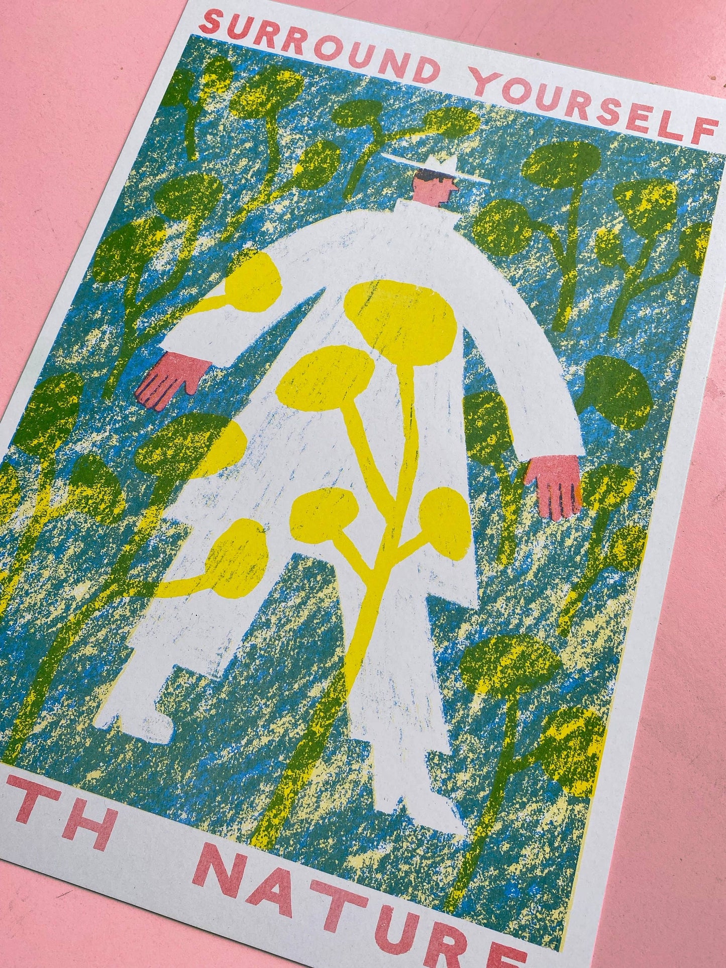 Surround Yourself With Nature riso print (A3)