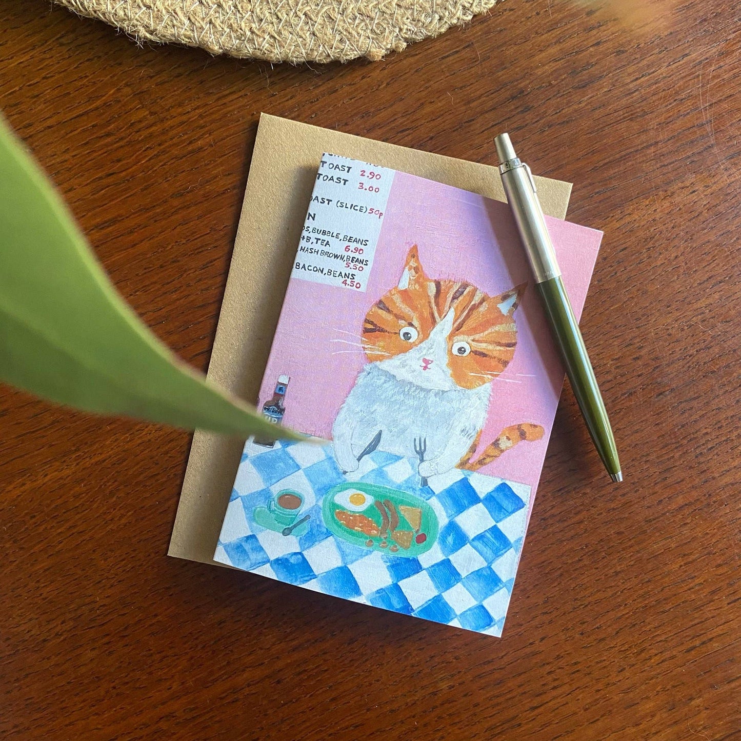 Greetings card -cooked breakfast