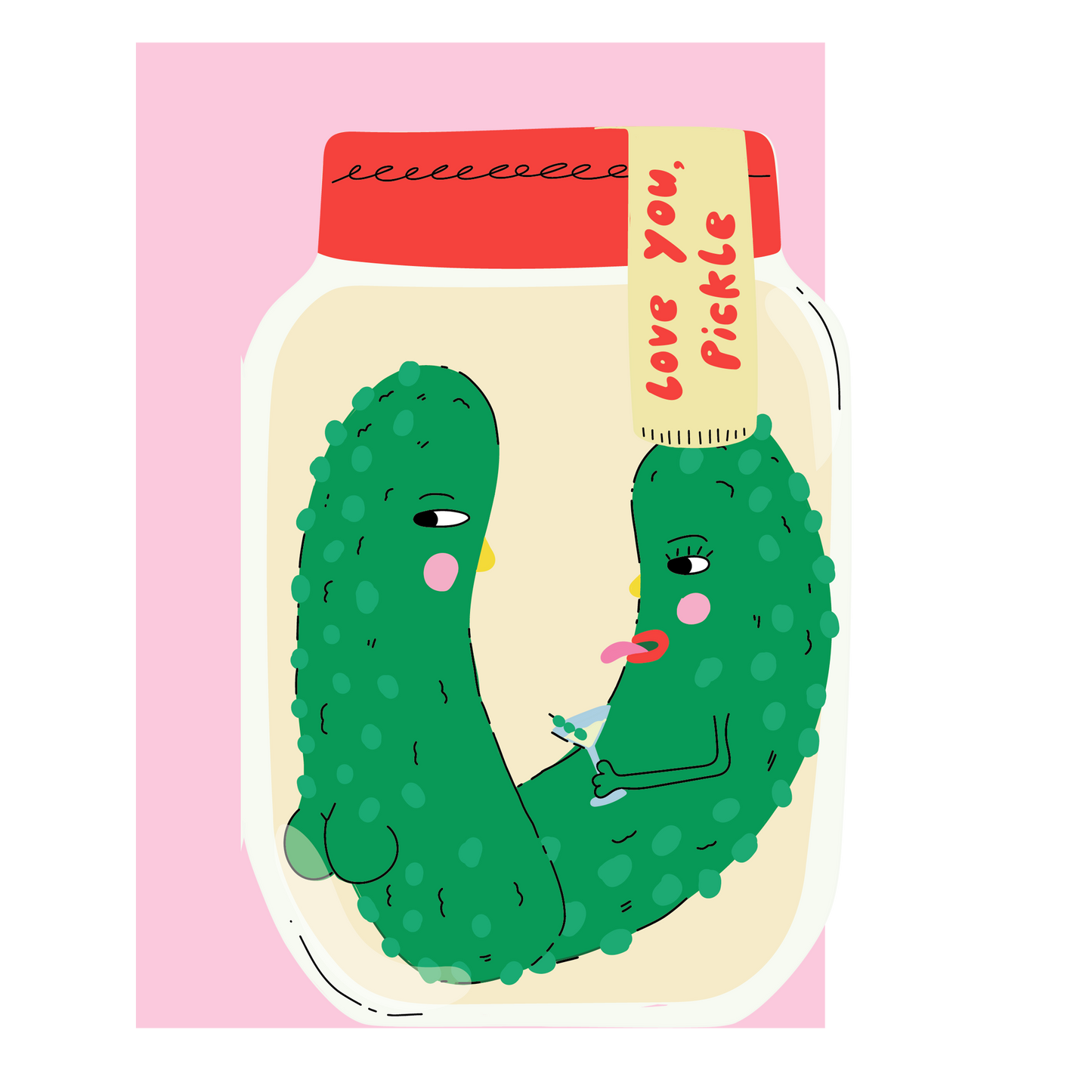 Love you pickle, Valentine's day love and anniversary card