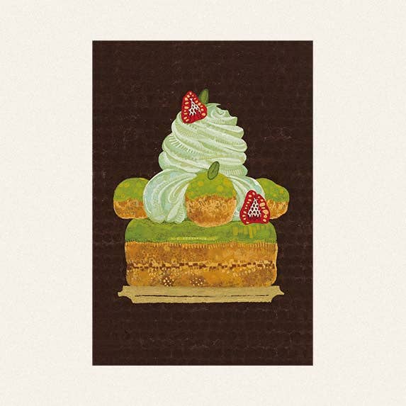 Yuko Kurihara Dessert Sweets Motif Artist Postcard Spacecraft