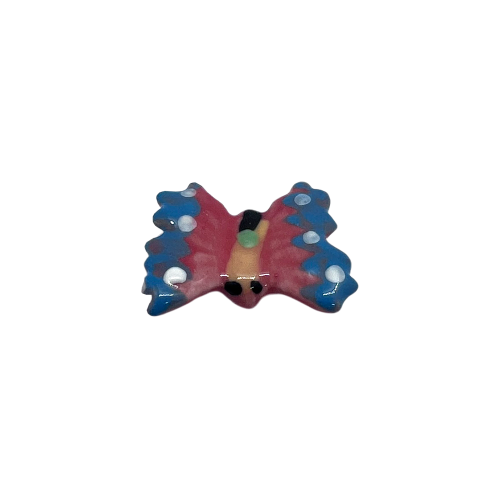 Mini Ceramic Figurines, Assorted Colour, Approx. 2cm: Butterfly (#46)