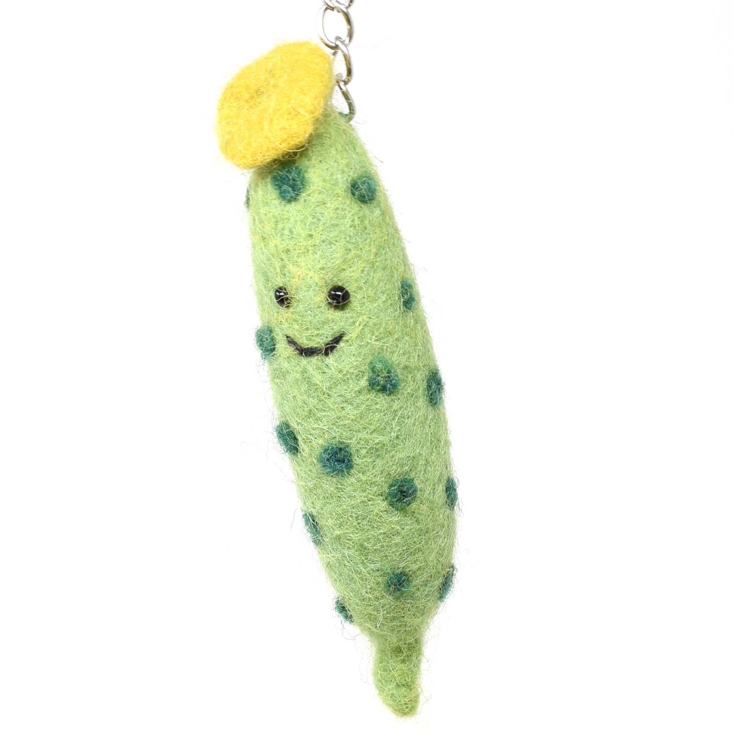 Felt Keychain - Gherkin Pickle Felt Keyring