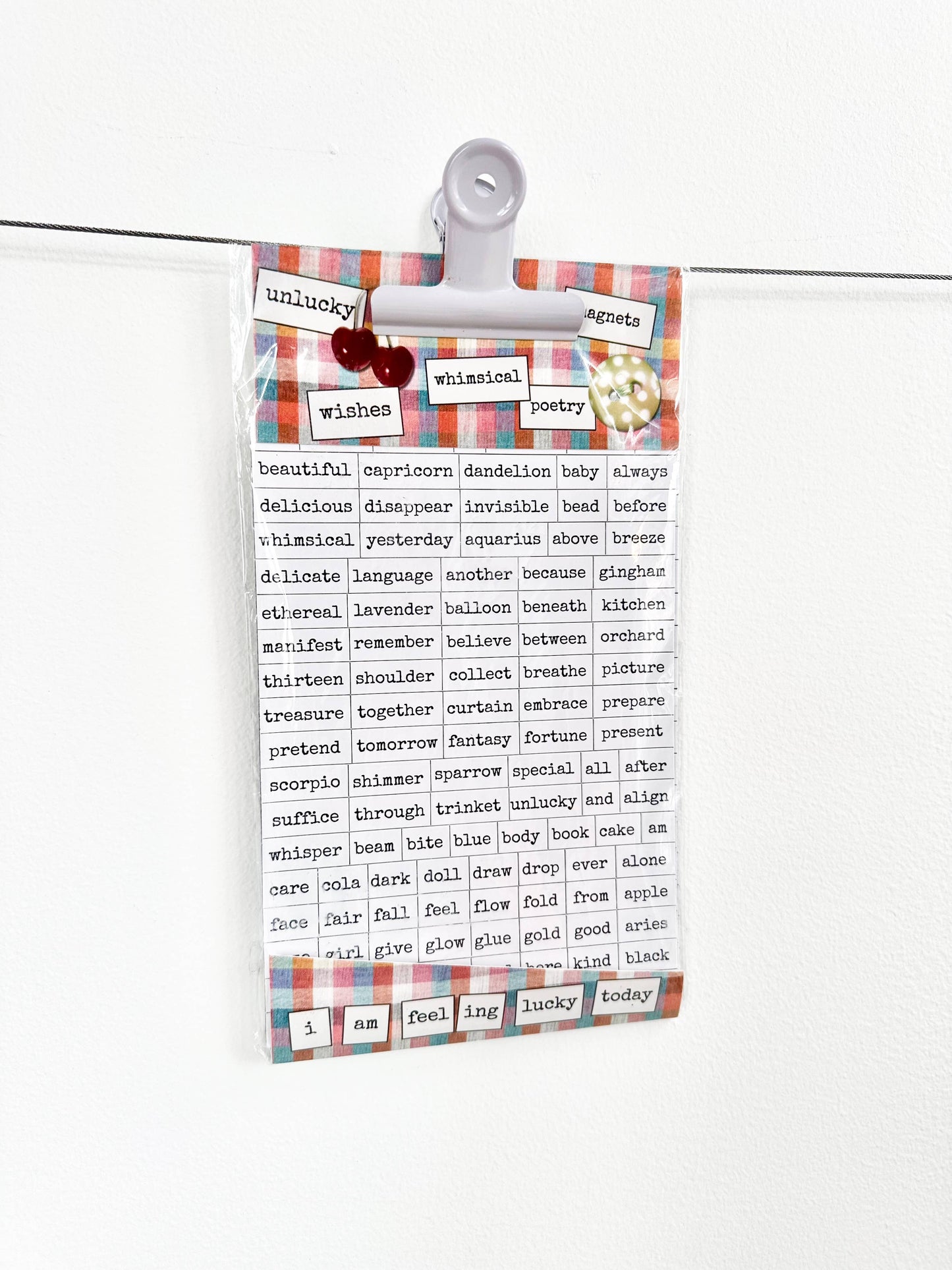 Whimsical Poetry Magnets | 376 Unique Words & Letters