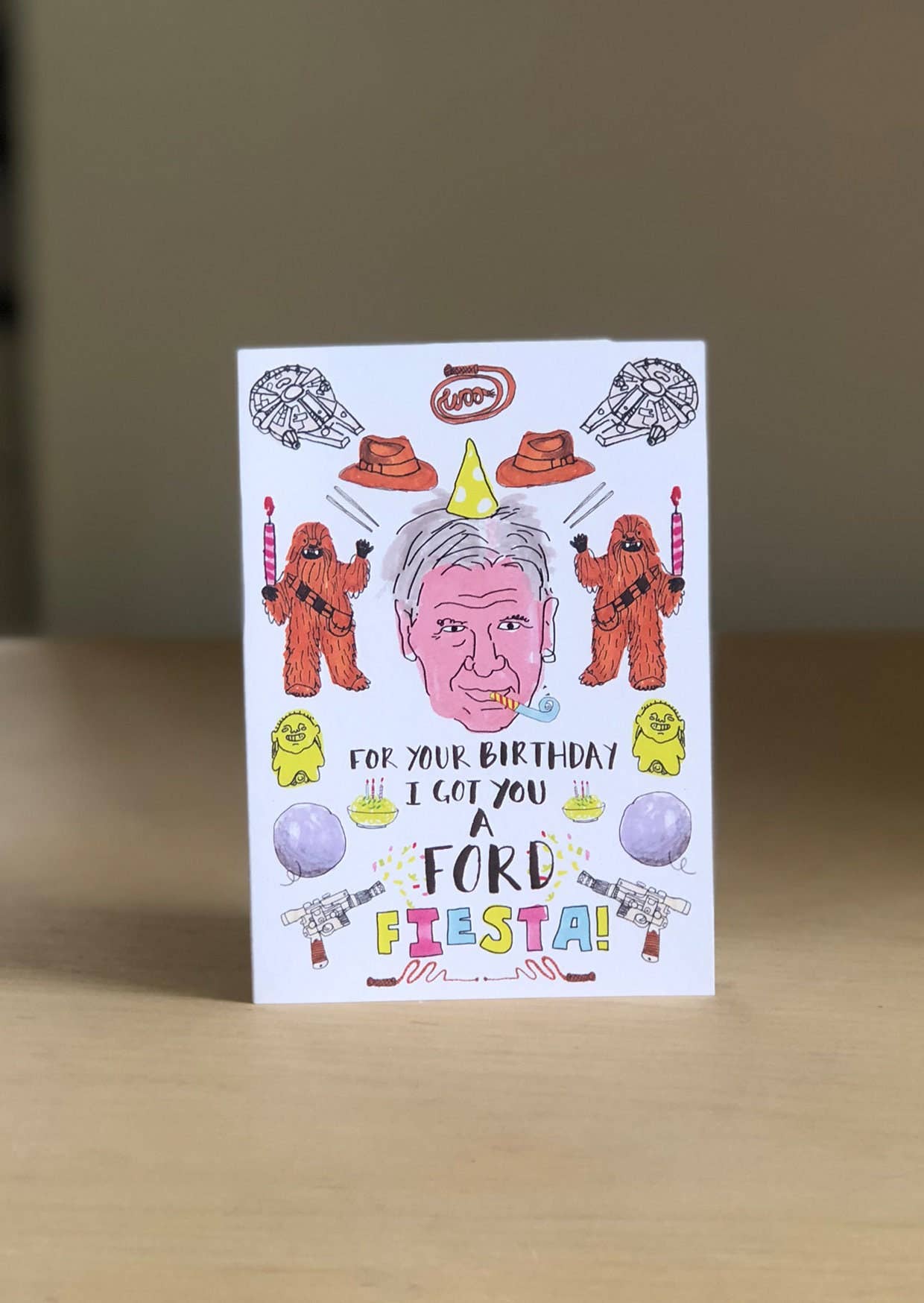 Harrison Ford Themed Birthday Party Card