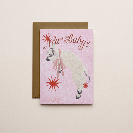 New Baby Lamb Card