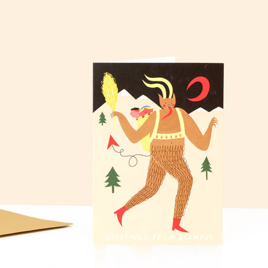 Greetings From Krampus Christmas Card