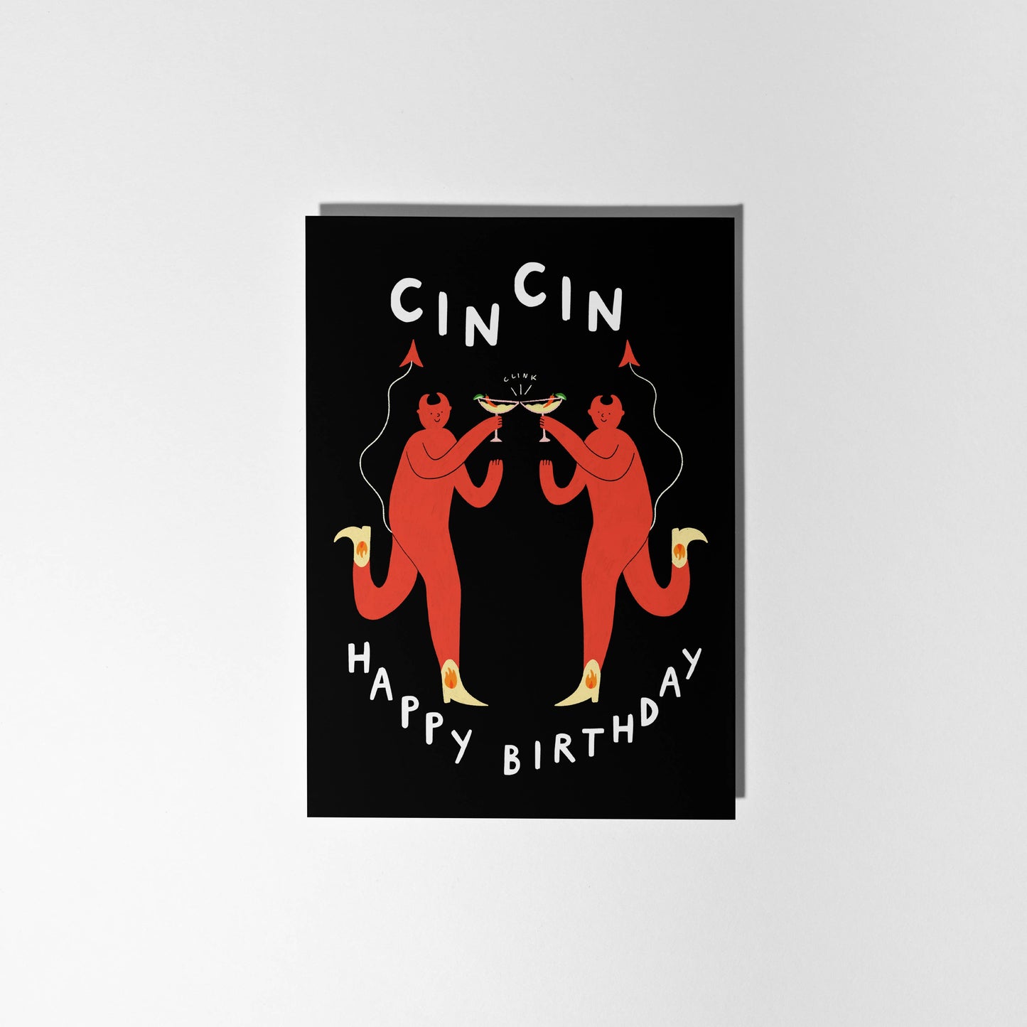 Cin Cin Cocktail Birthday Card | Margarita Card | Devils