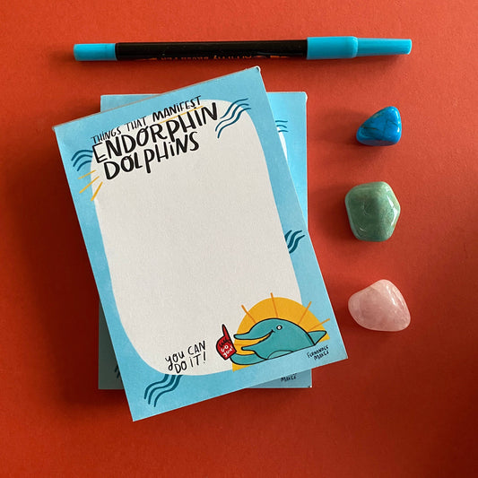 Things That Manifest Endorphin Dolphins A6 Jotter / Notepad
