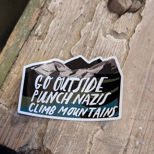 Climb mountains sticker 