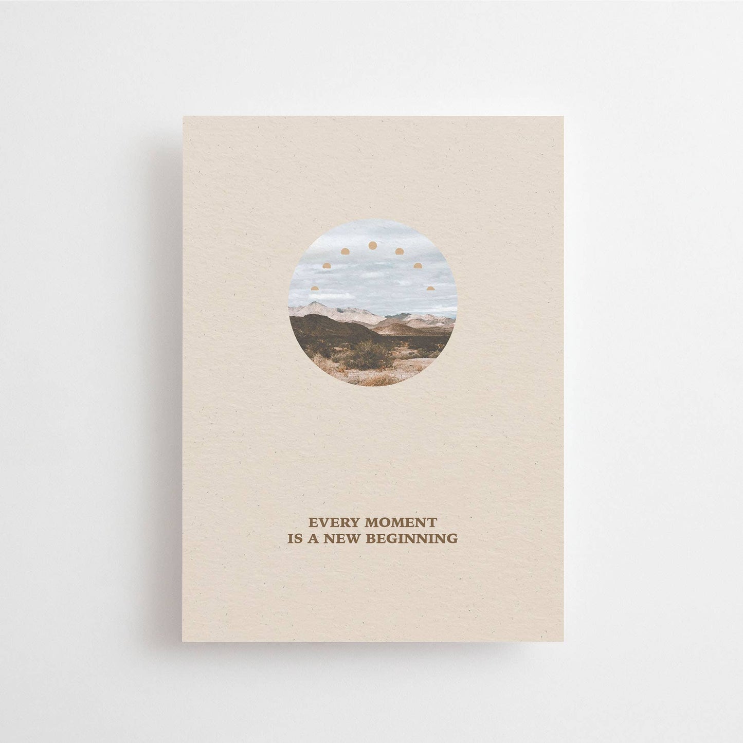 EVERY MOMENT IS A NEW BEGINNING - POSTCARD -