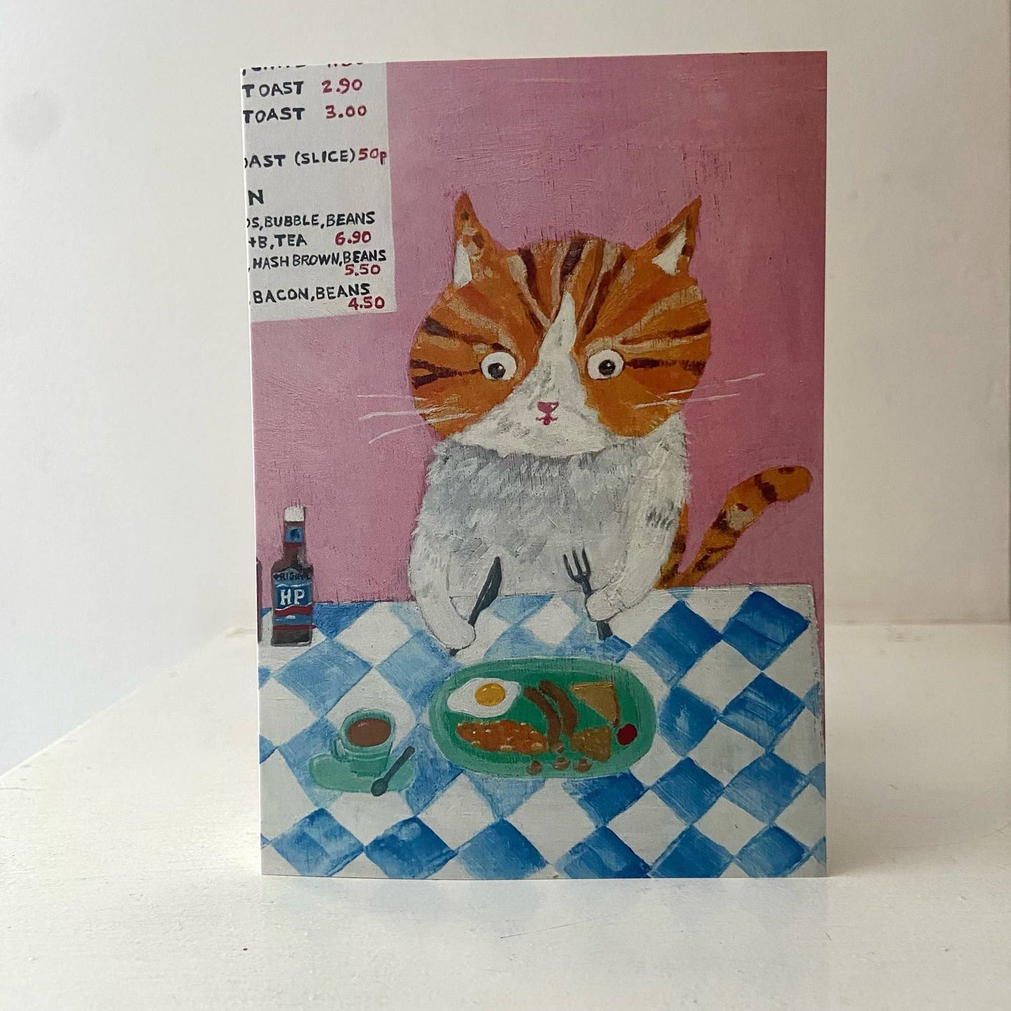 Greetings card -cooked breakfast