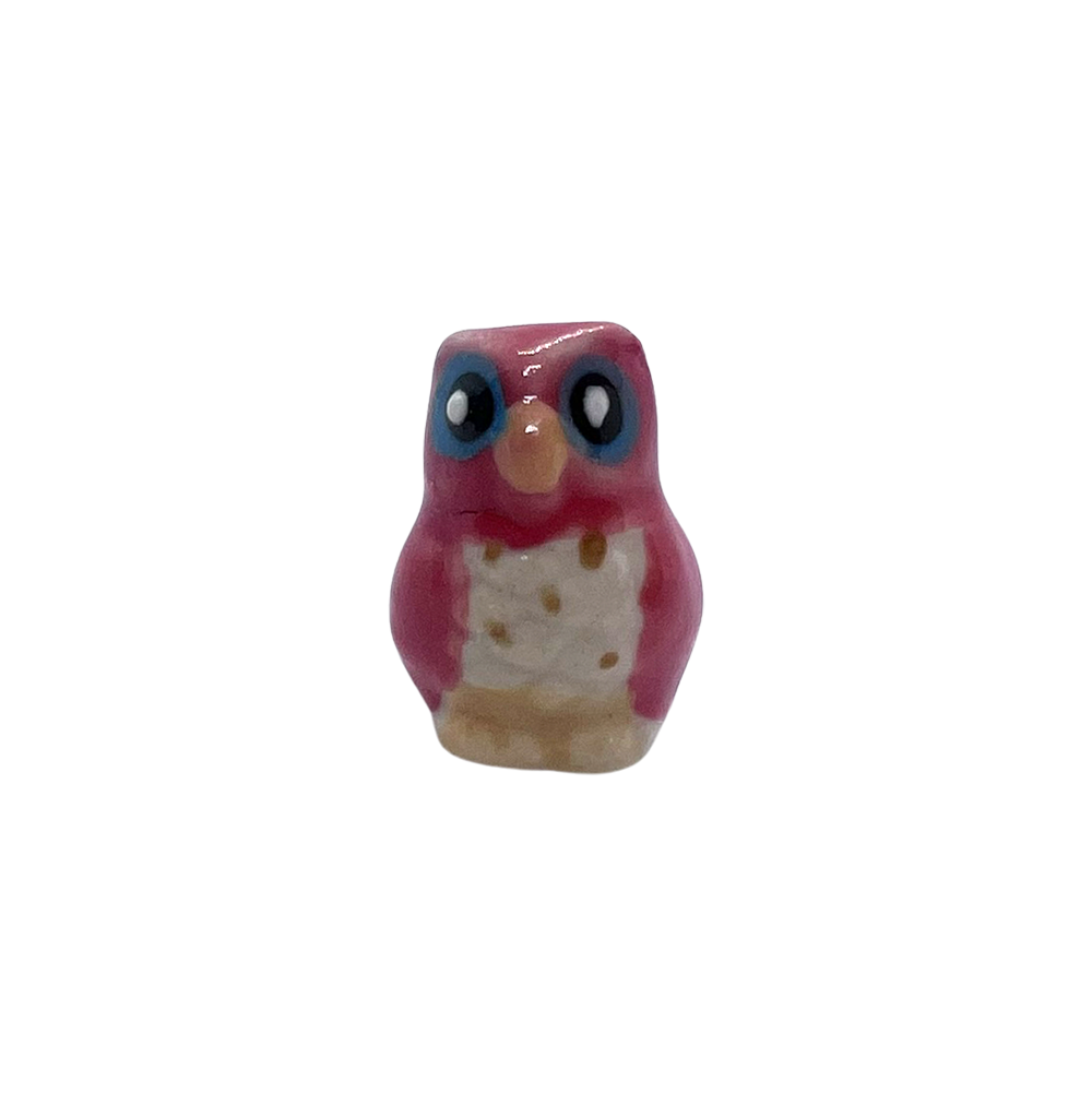 Mini Ceramic Figurines, Assorted Colour, Approx. 2cm: Owl (#19)