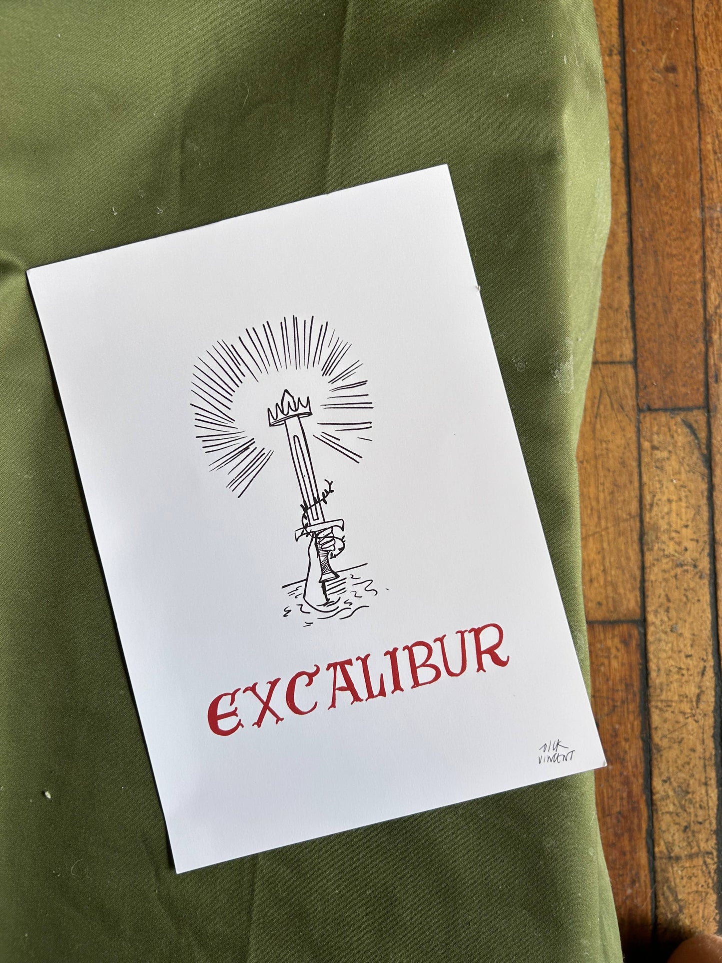 Excalibur print 