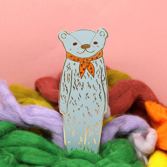 Bear Bookmark: Heritage Blue