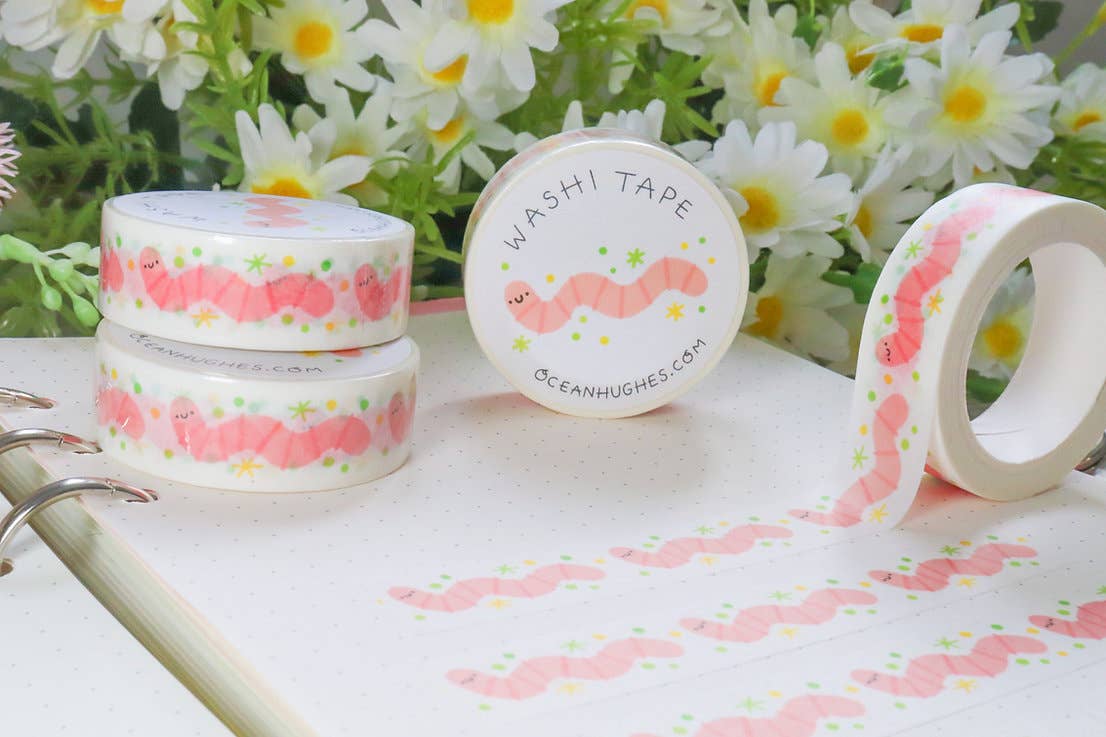 Earthworm Washi Tape