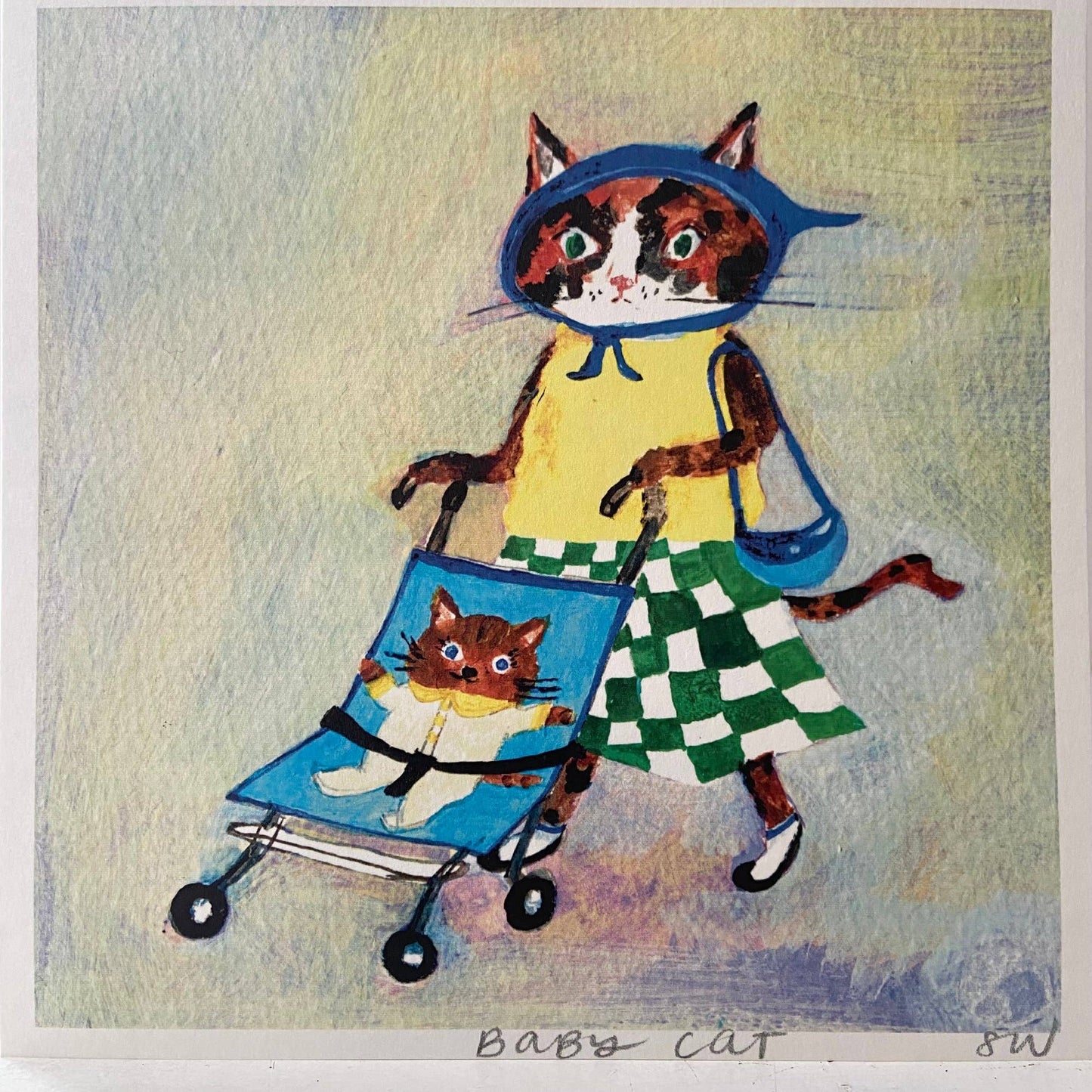 Small square art print -Baby cat