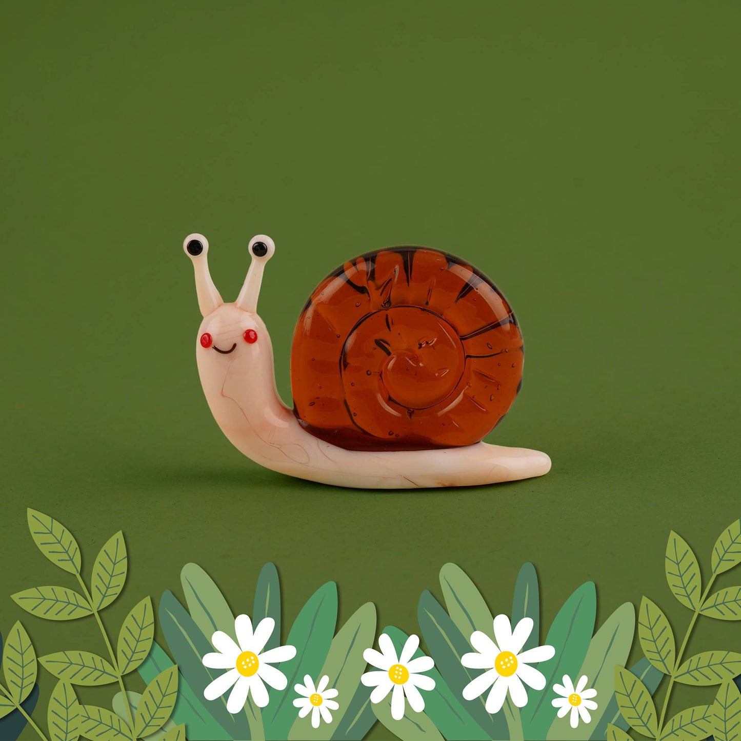 Artisan Glass Snail