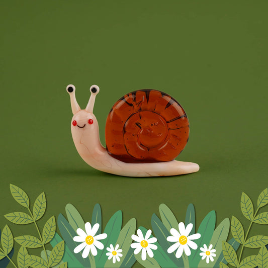 Artisan Glass Snail
