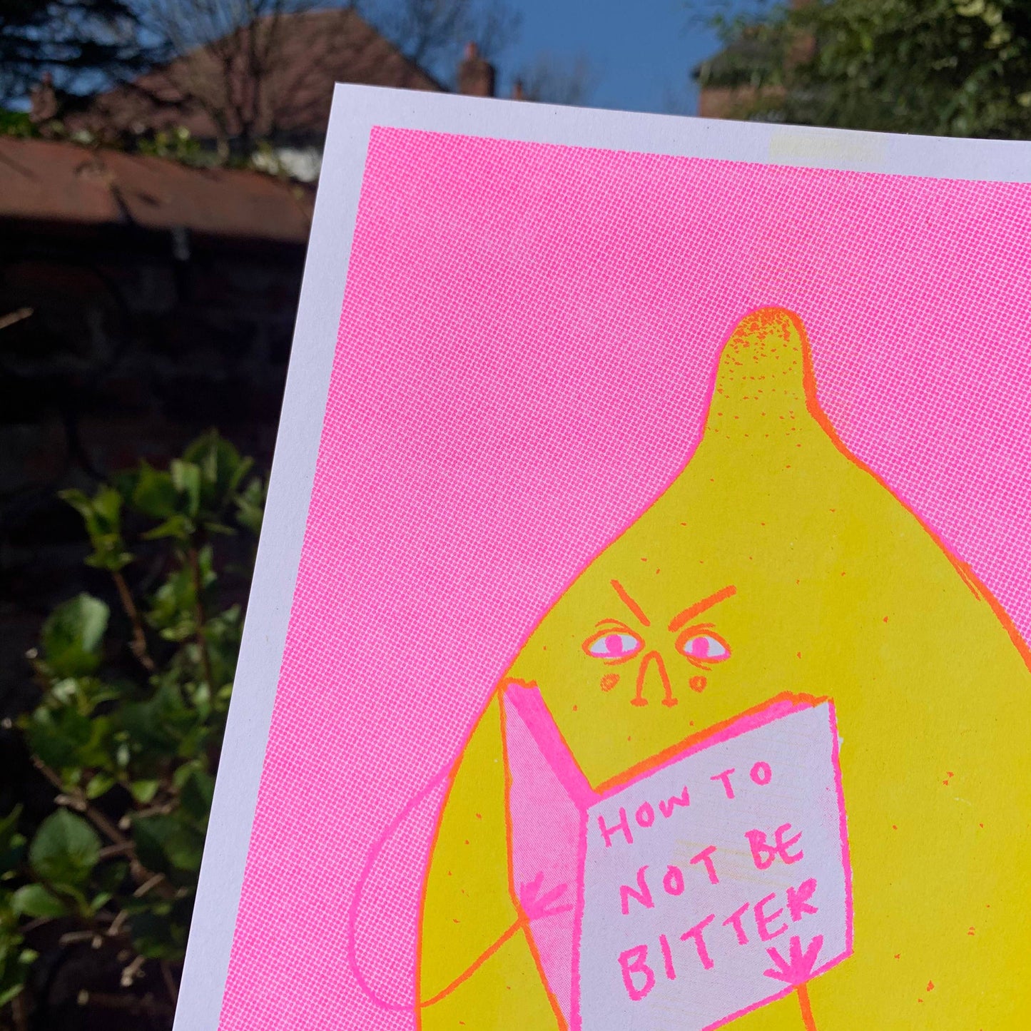 Bitter Lemon Summer Neon Edition A4 Risograph Print
