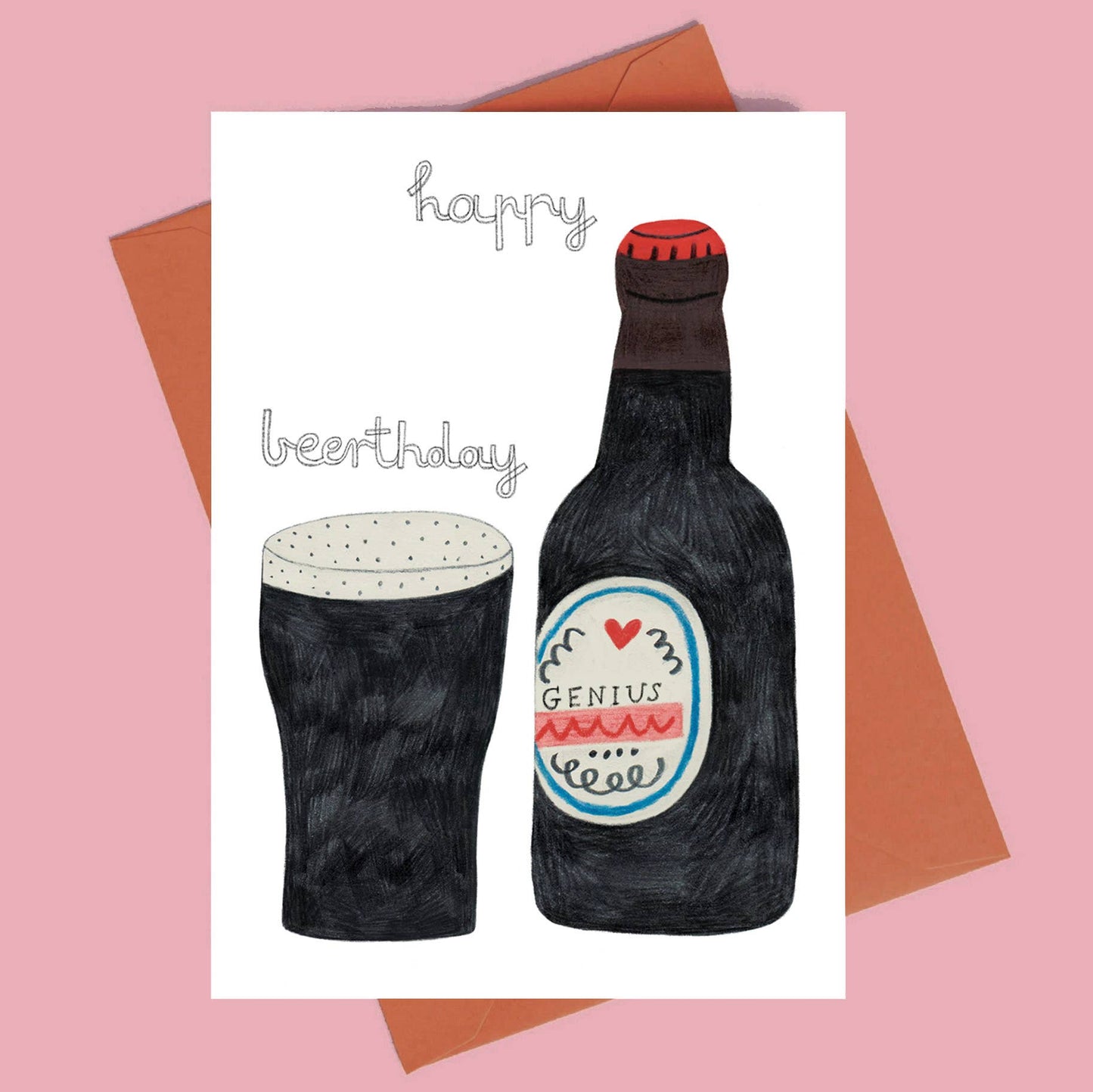 HAPPY BEERTHDAY card