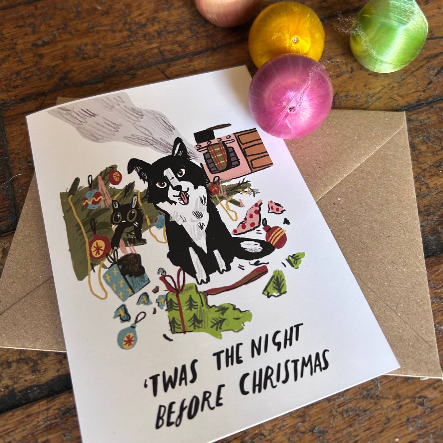 Twas the night before Christmas card