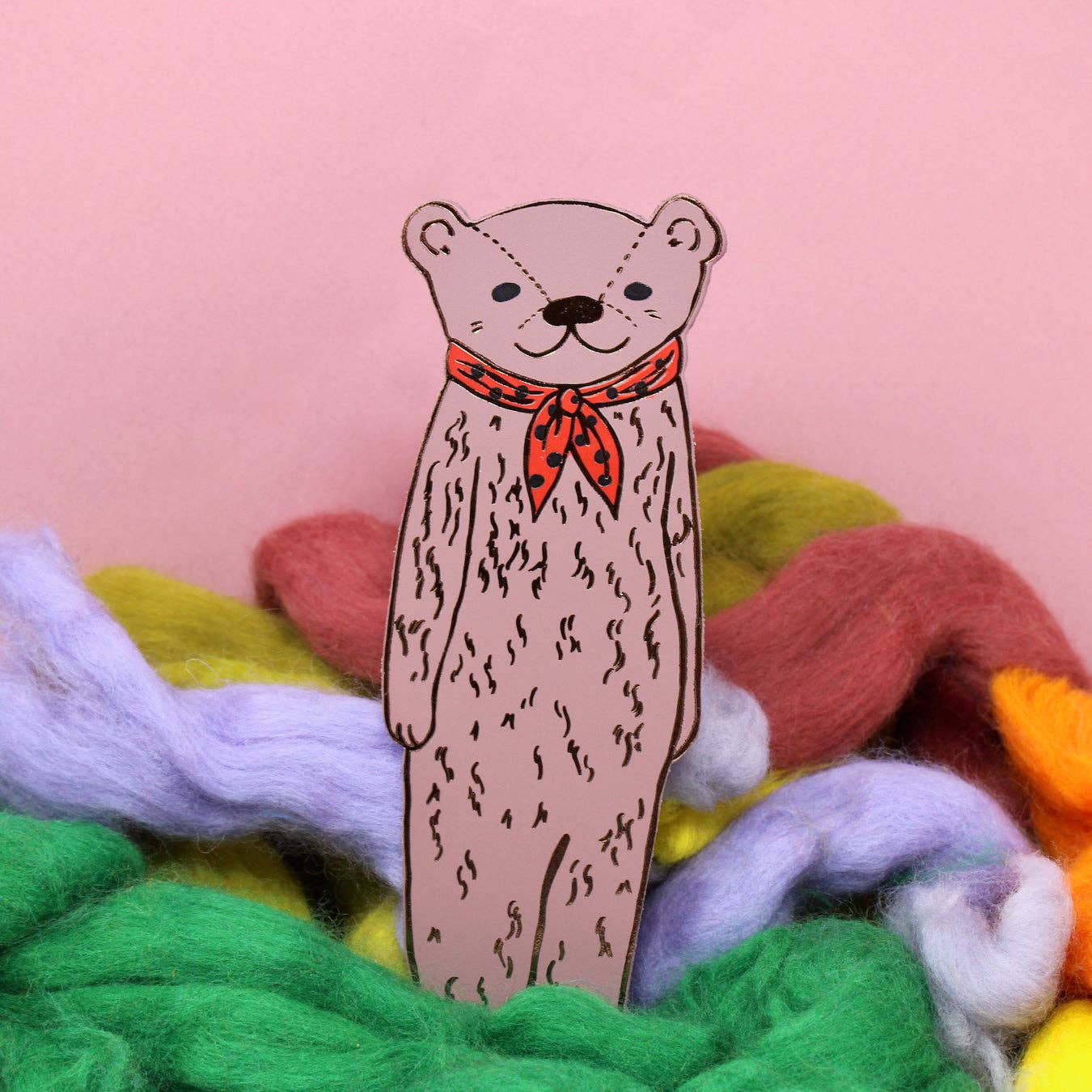 Bear Bookmark: Heritage Blue