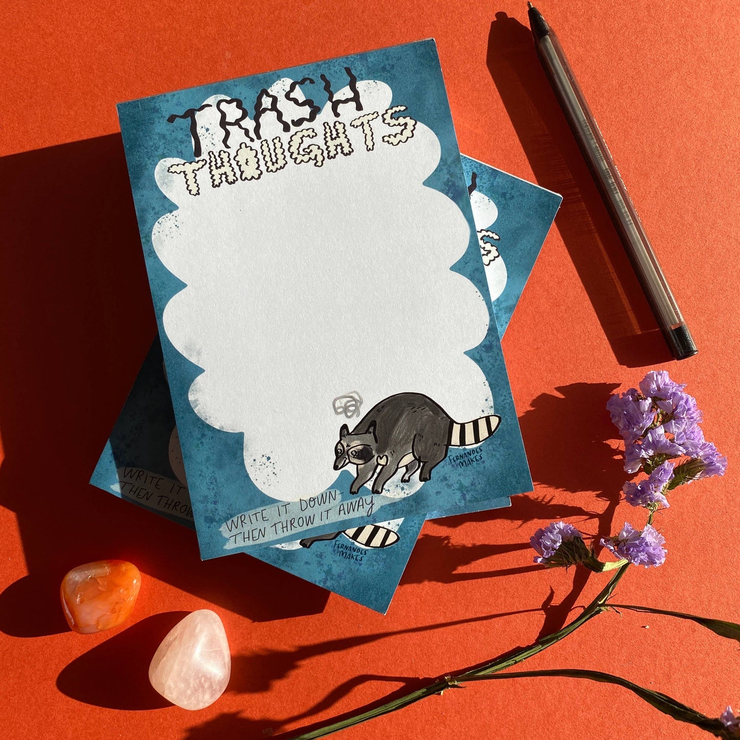 Trash Thoughts Raccoon A6 Jotter / Notepad / Pad
