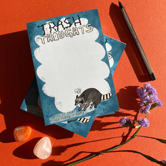 Trash Thoughts Raccoon A6 Jotter / Notepad / Pad