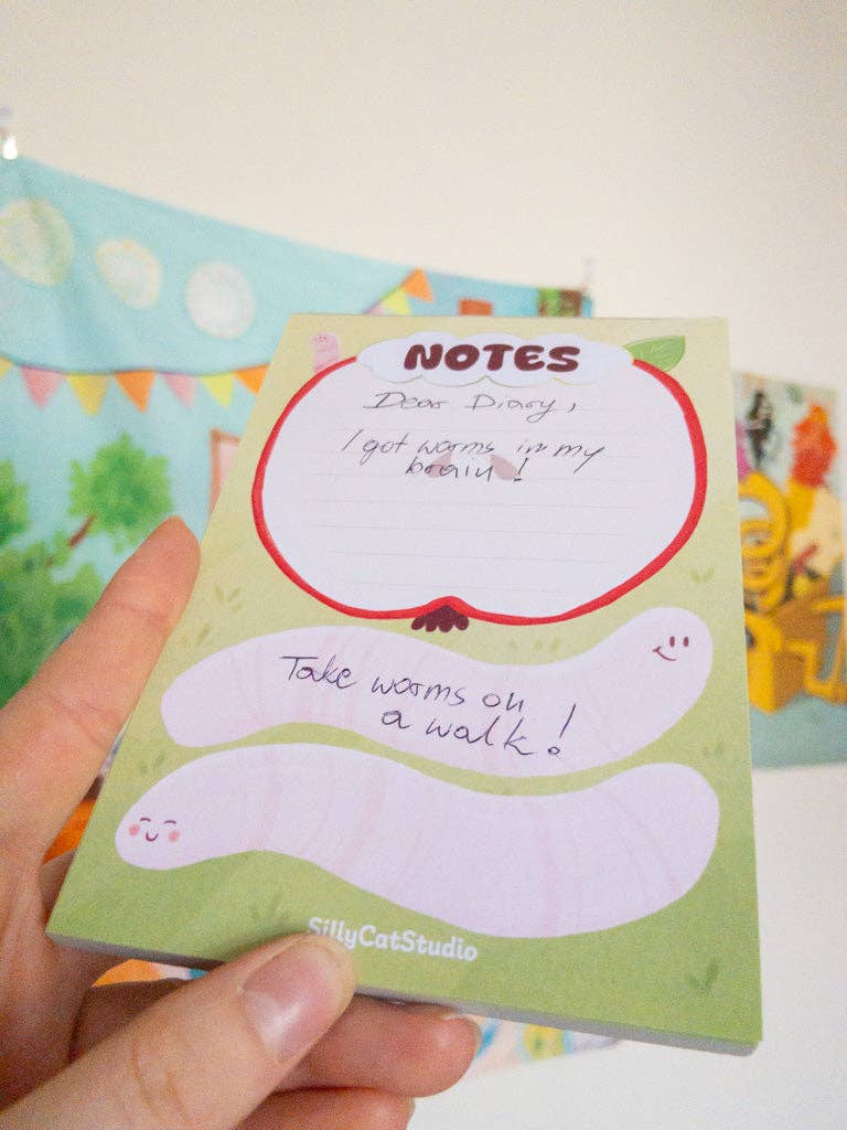 Apple Worms Notepad