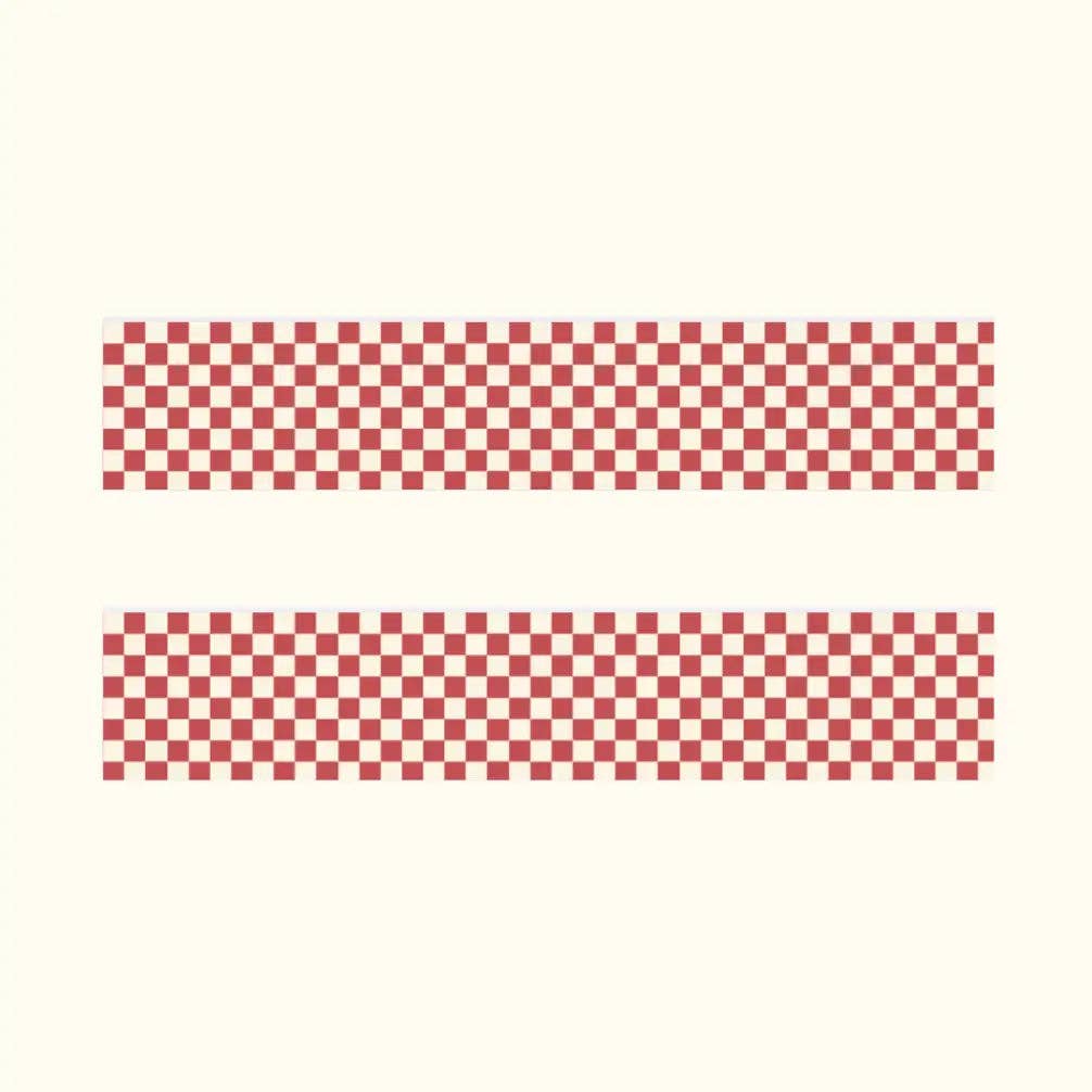 Red Checkered Washi Tape